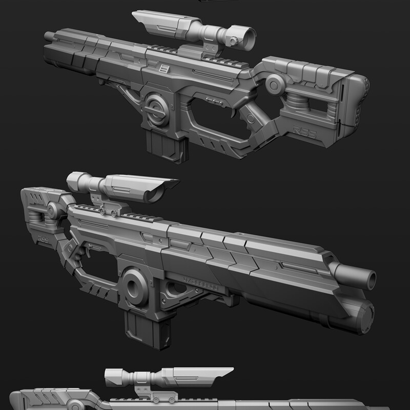 R55 Laser Rifle 3D