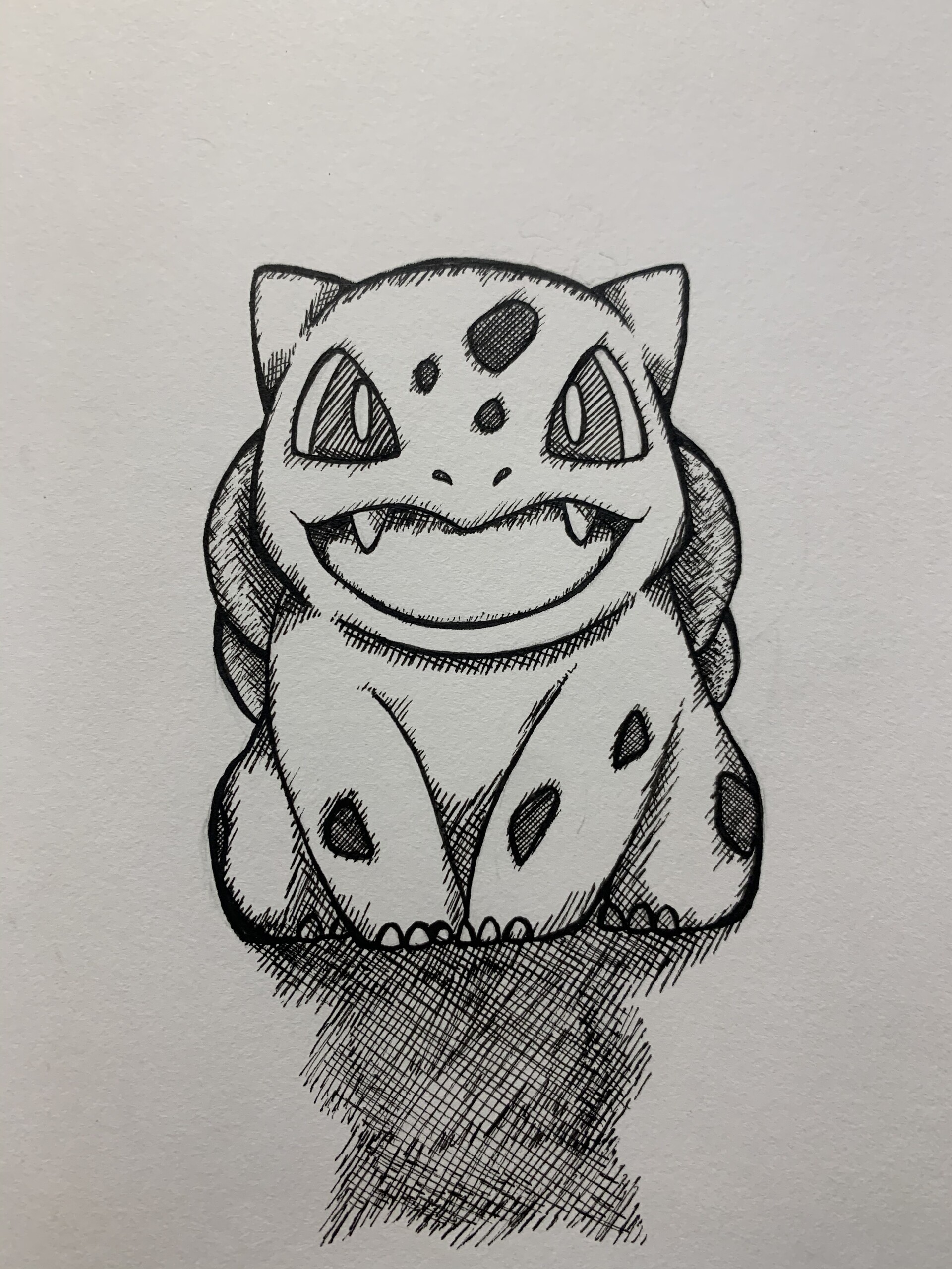 ArtStation - Bulbasaur Pen Hatching