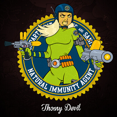 Thorny devil natural immunity agent print