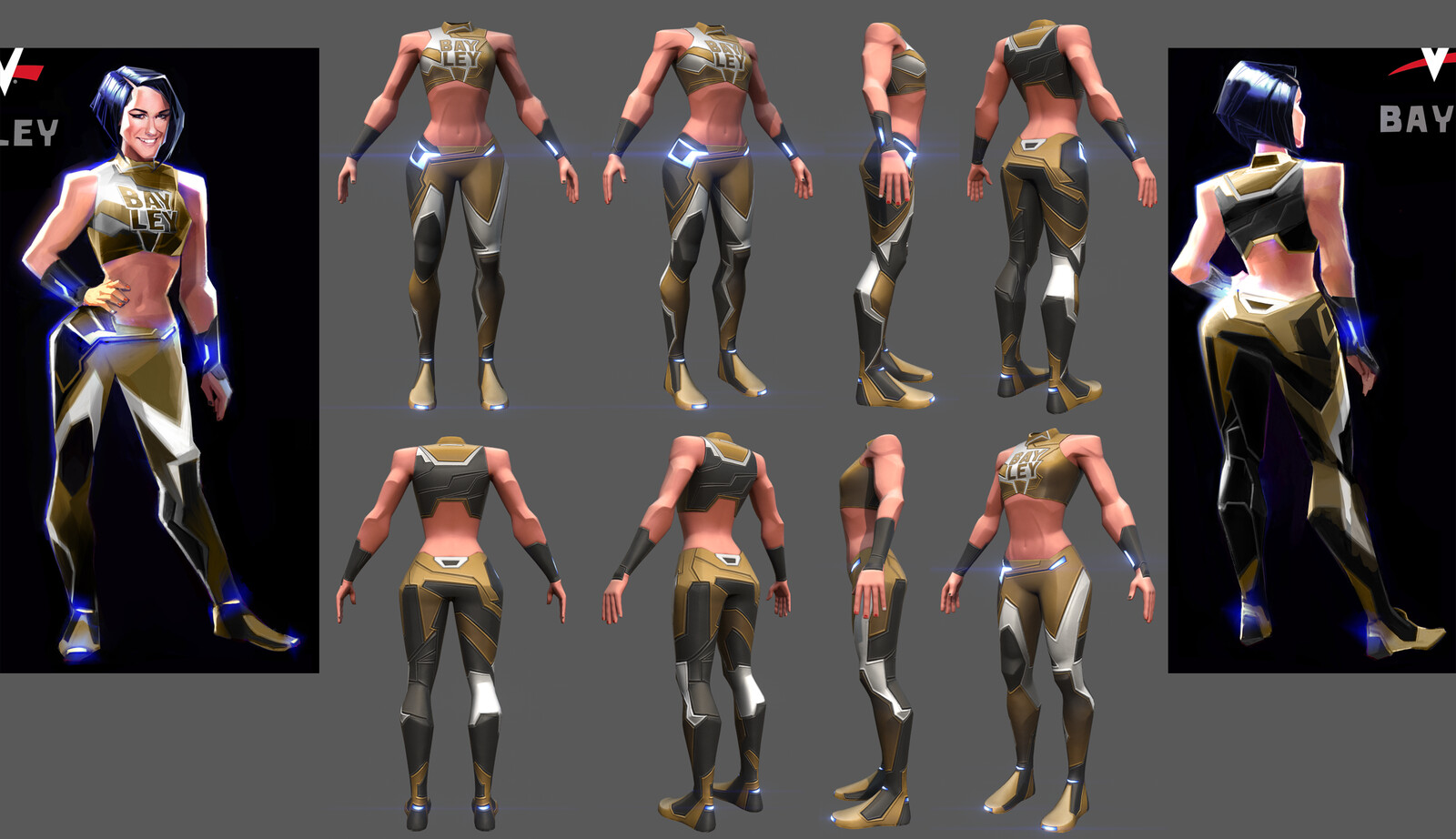 WWE Bayley body sculpt/texture