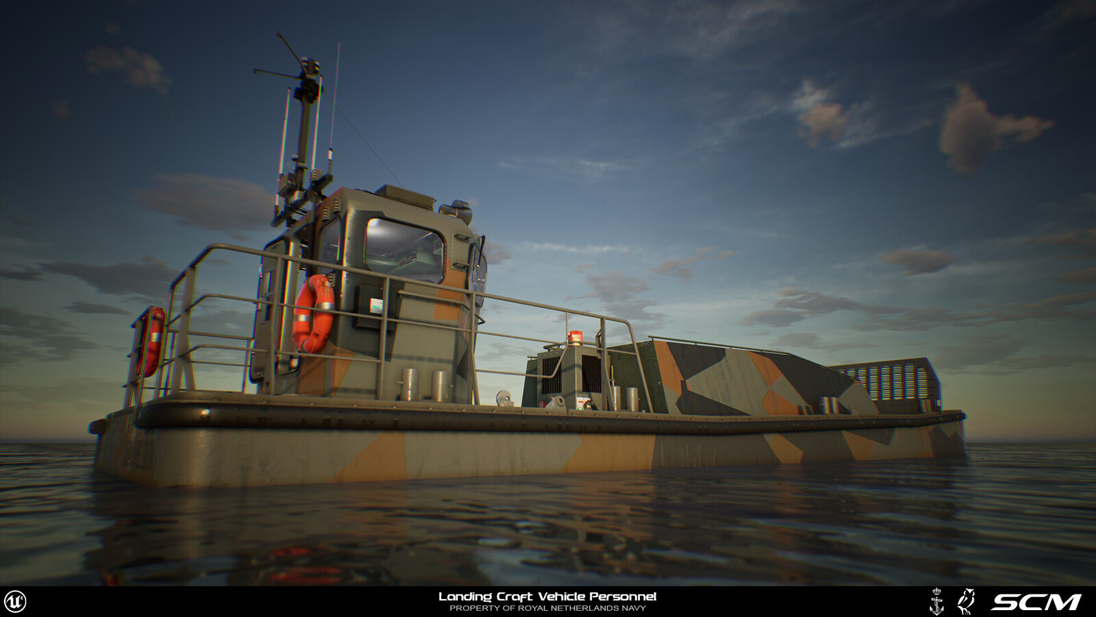 LCVP - Loads of shader work. Performant glass materials with localized reflections, water with caustics, water jet particle effects. Also created a lot of smart materials the other artists could use as a base library to build their materials on.