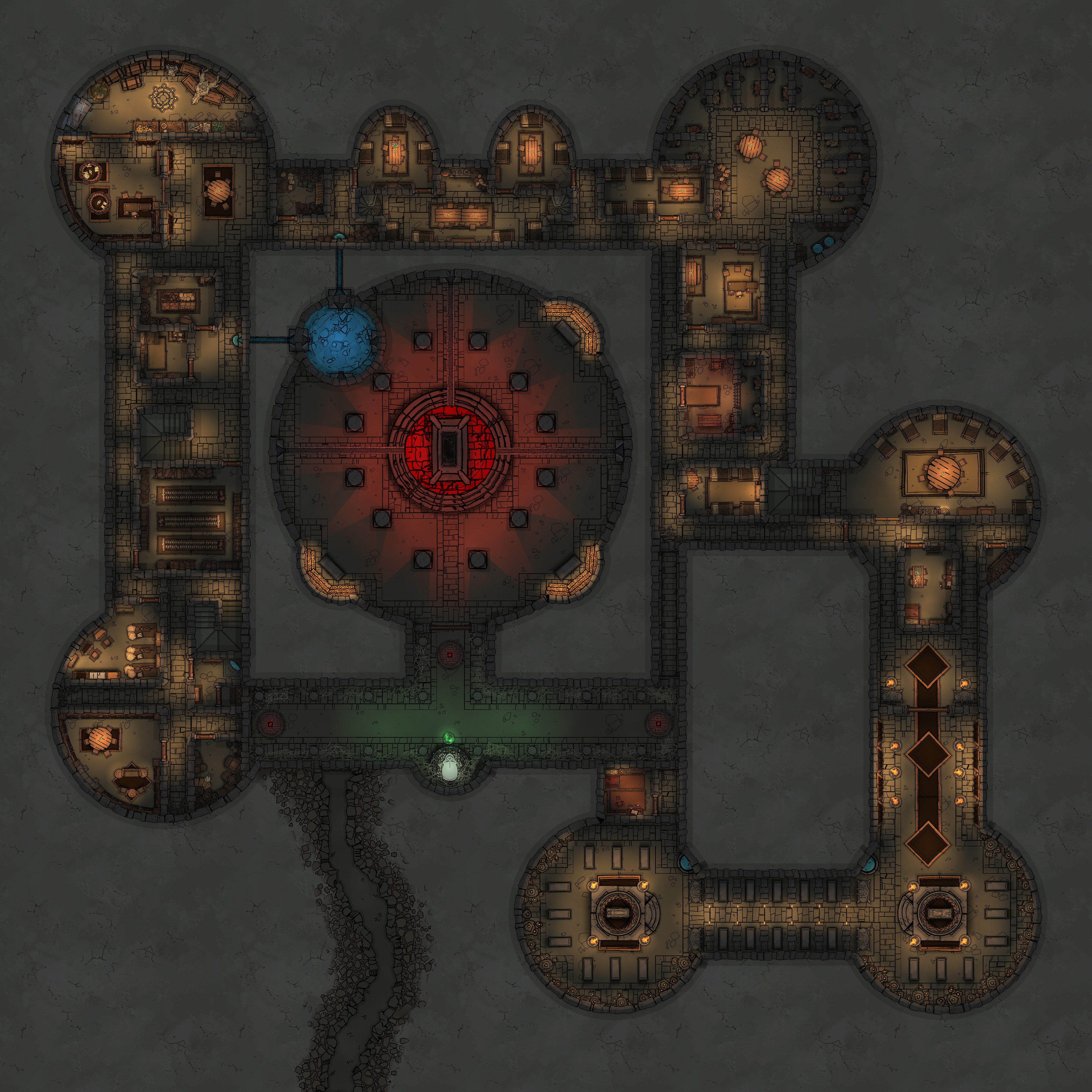 Lower Level of Castle with Vampire Tomb