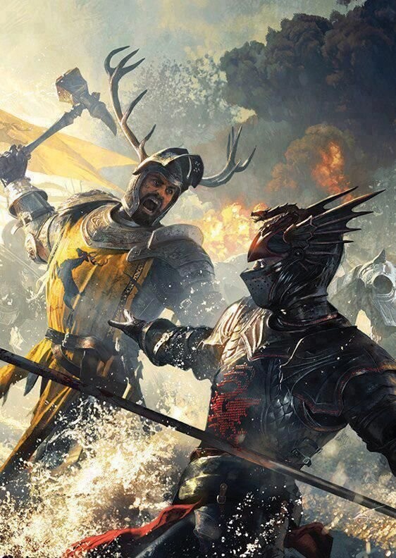 Rhaegar Targaryen armor inspired from official art.