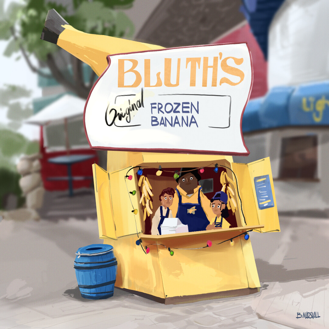 Painting Study - Frozen Banana stand