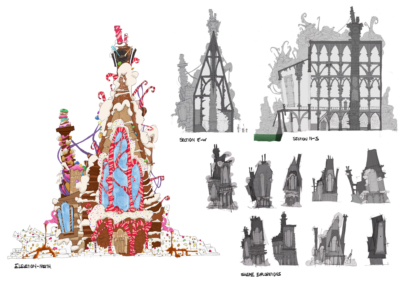 Hansel and Gretel in Venice - Witch's house design
