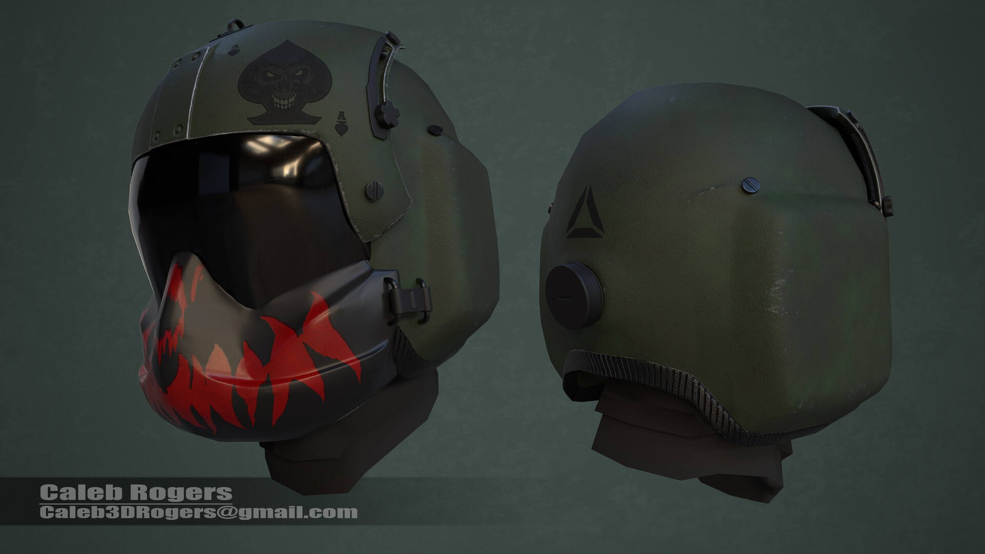 ArtStation - Helicopter pilot helmet