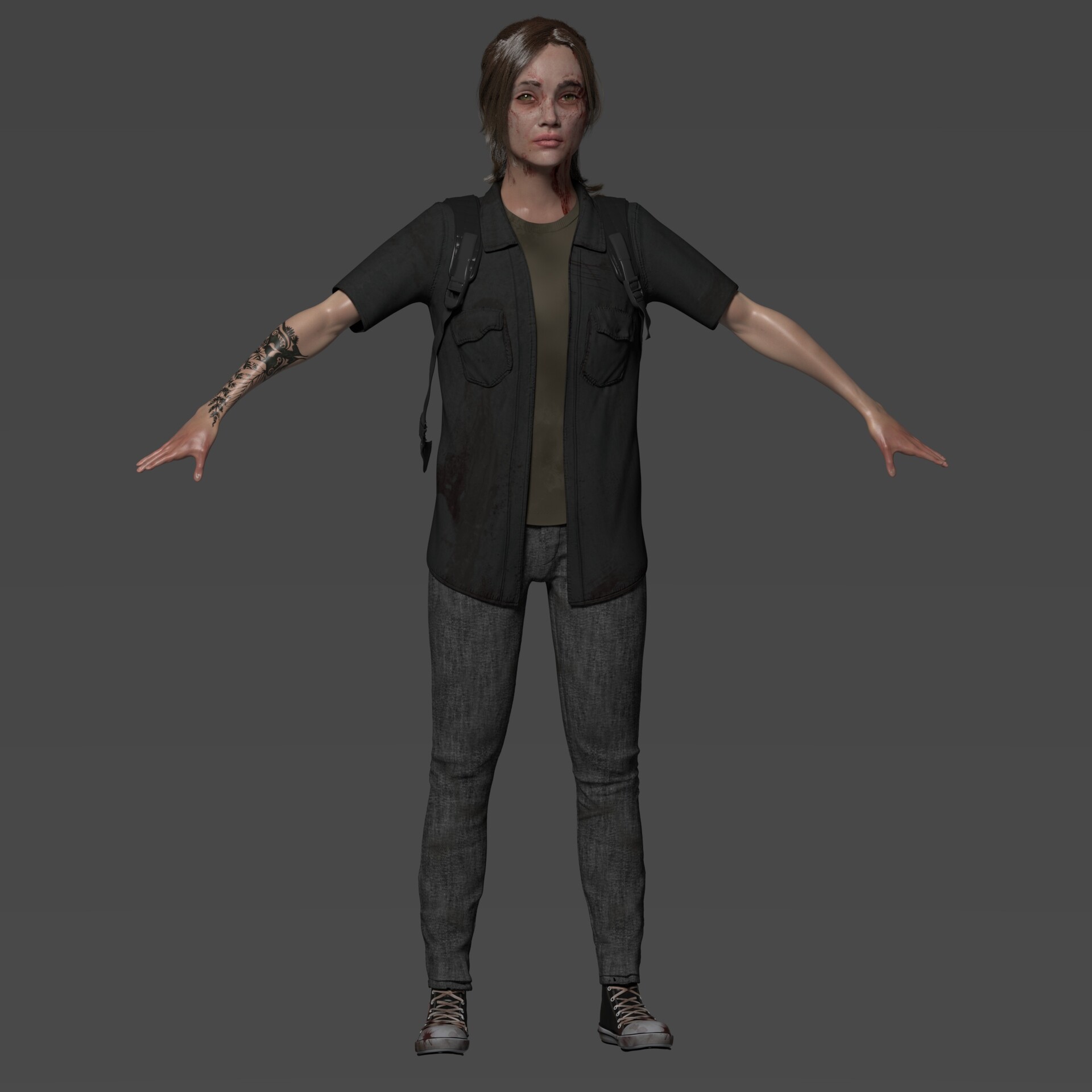 Ellie - The Last Of Us - 3D model by eloyms (@eloyms) [7aea295]