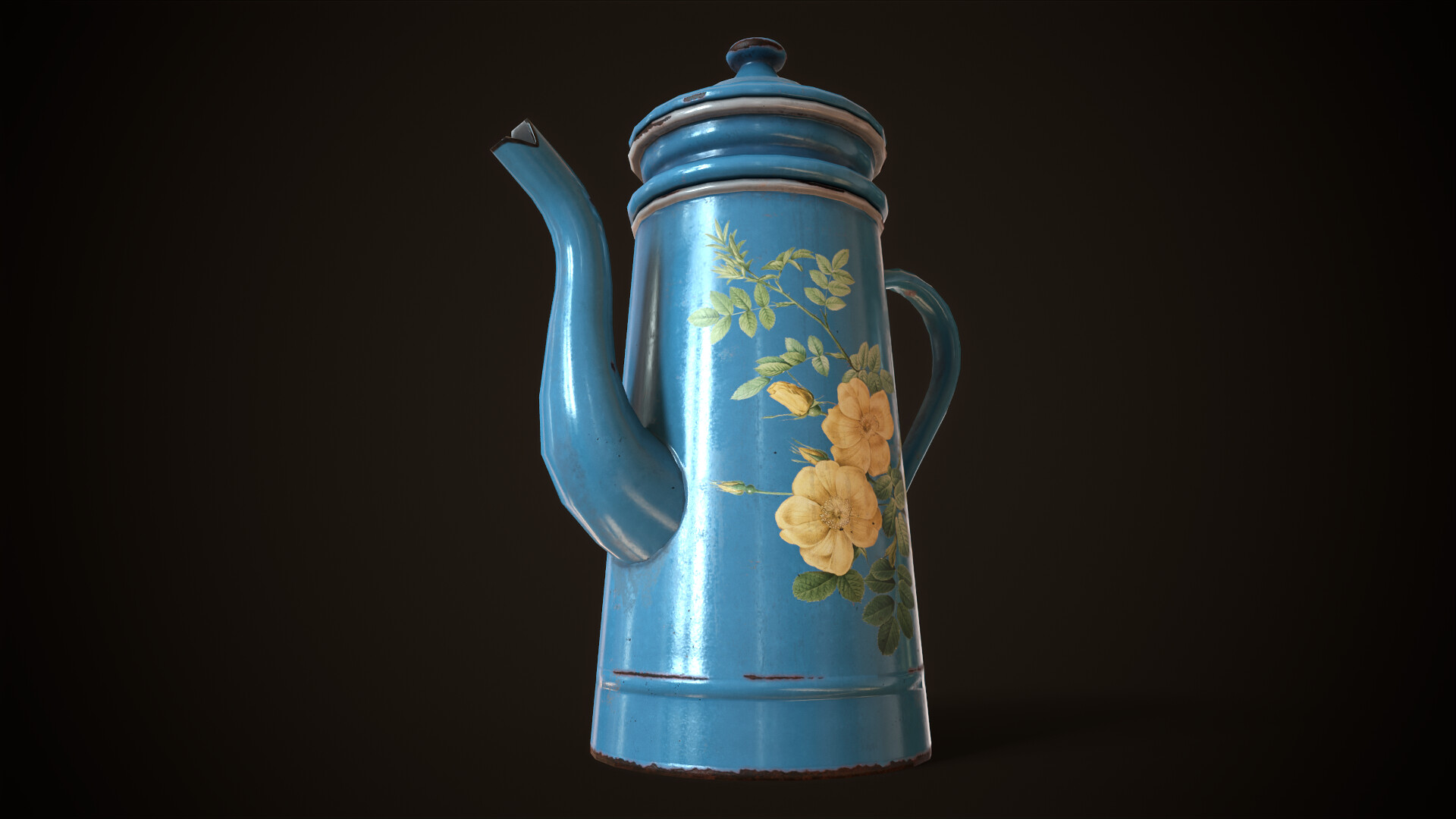 ArtStation - Vintage Coffee Pot Look Development