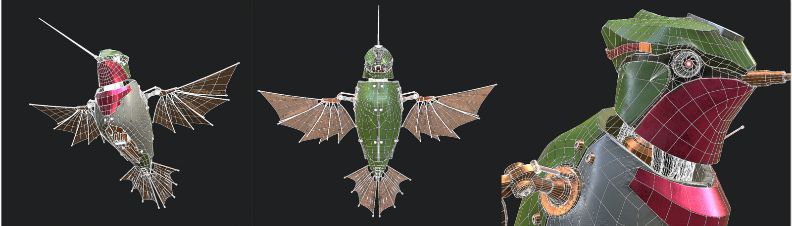 wireframe it has about 65k tris