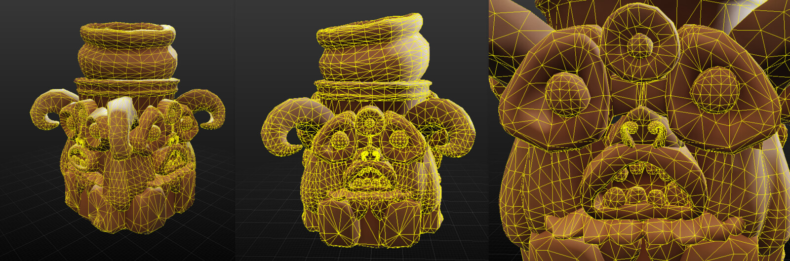 Totem Wireframe. it has about 19k tris