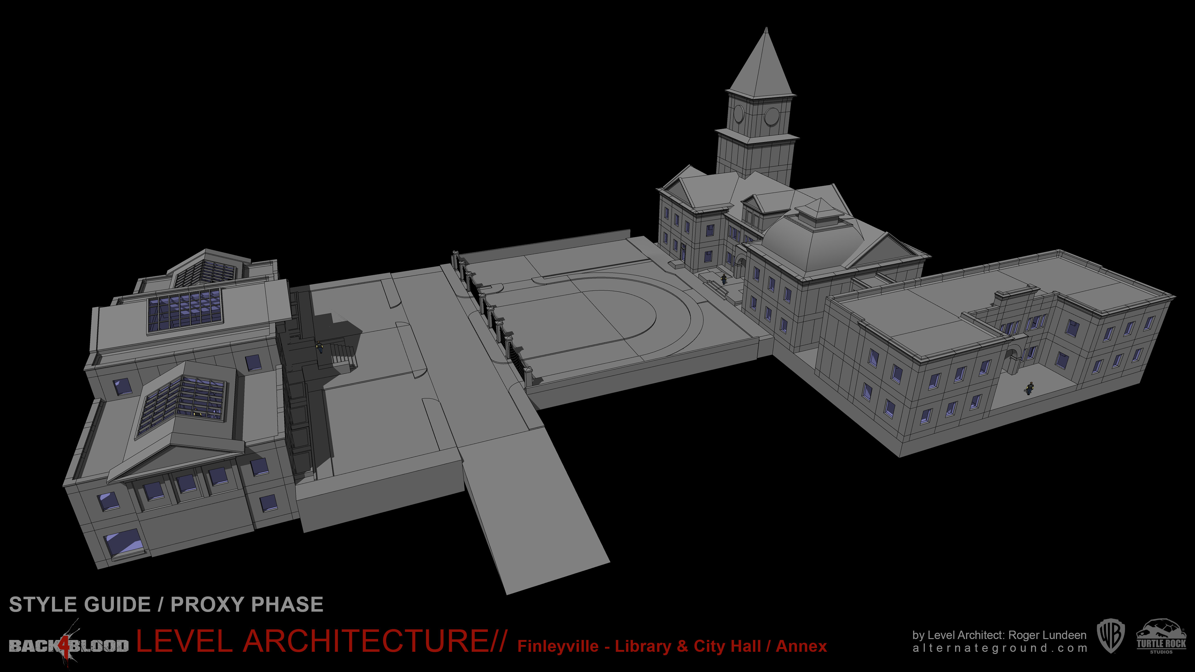 Roger Lundeen Level Architecture// Back 4 Blood Finleyville missions