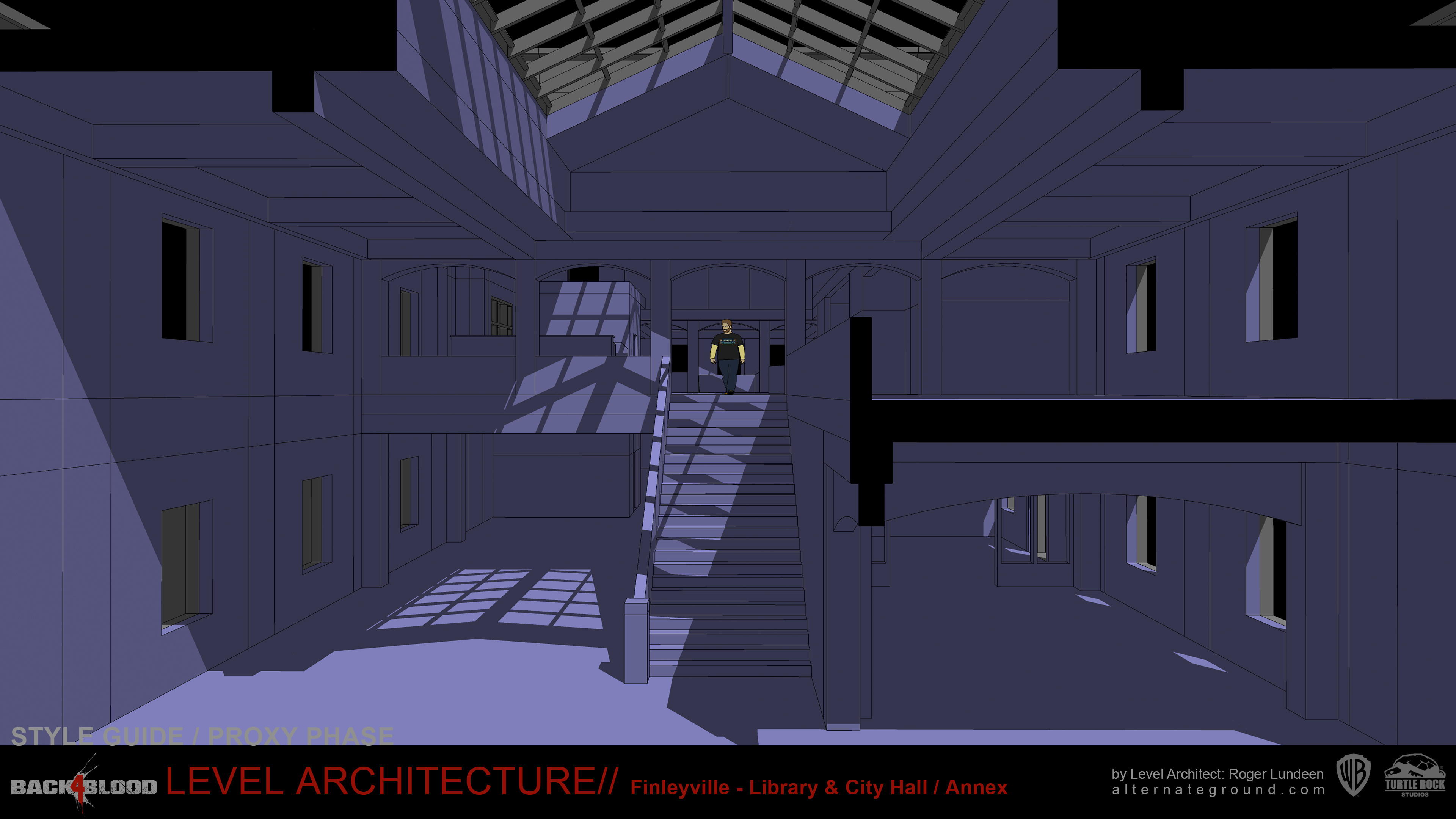 Roger Lundeen Level Architecture// Back 4 Blood Finleyville missions