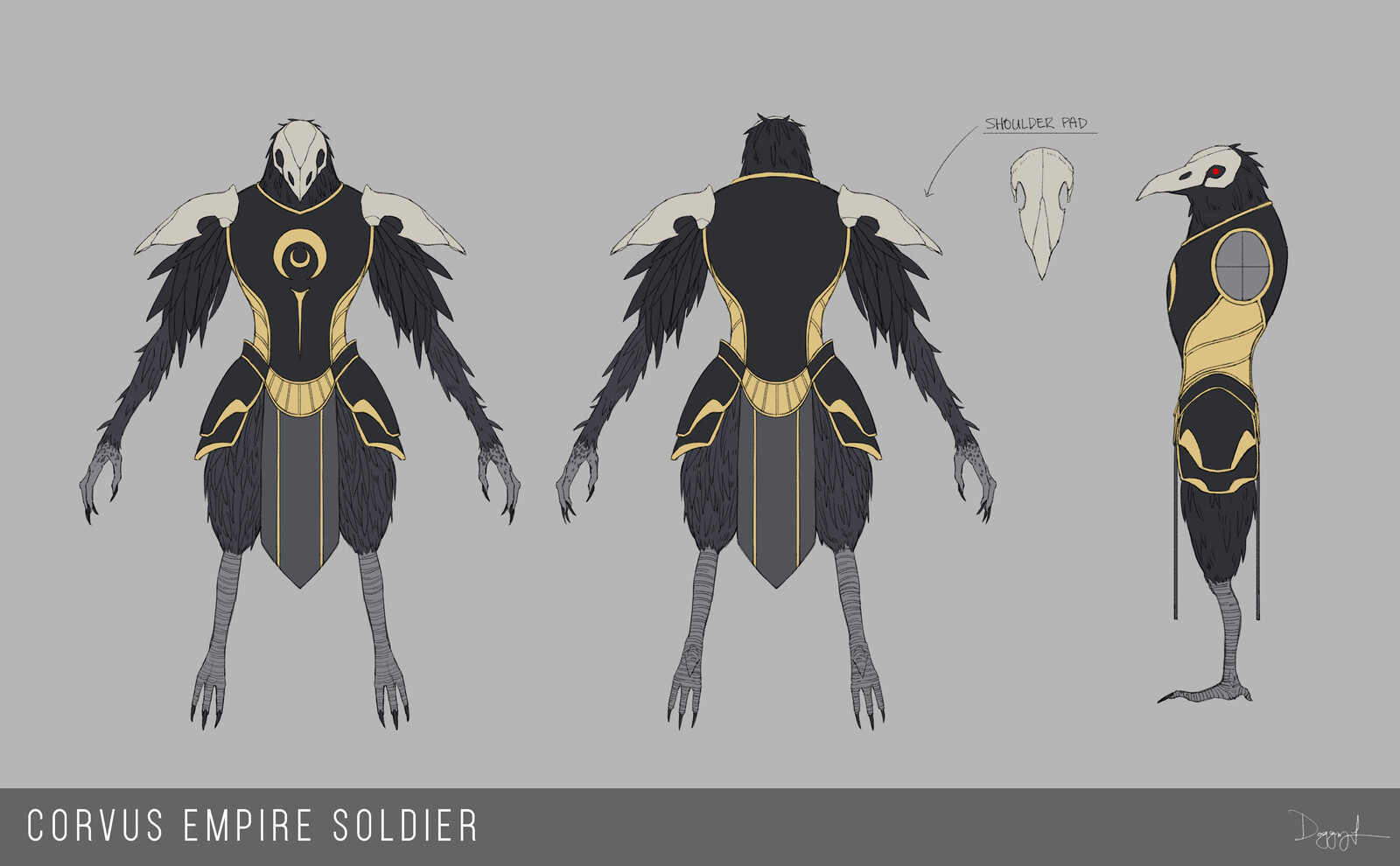 Corvus Empire soldier character sheet