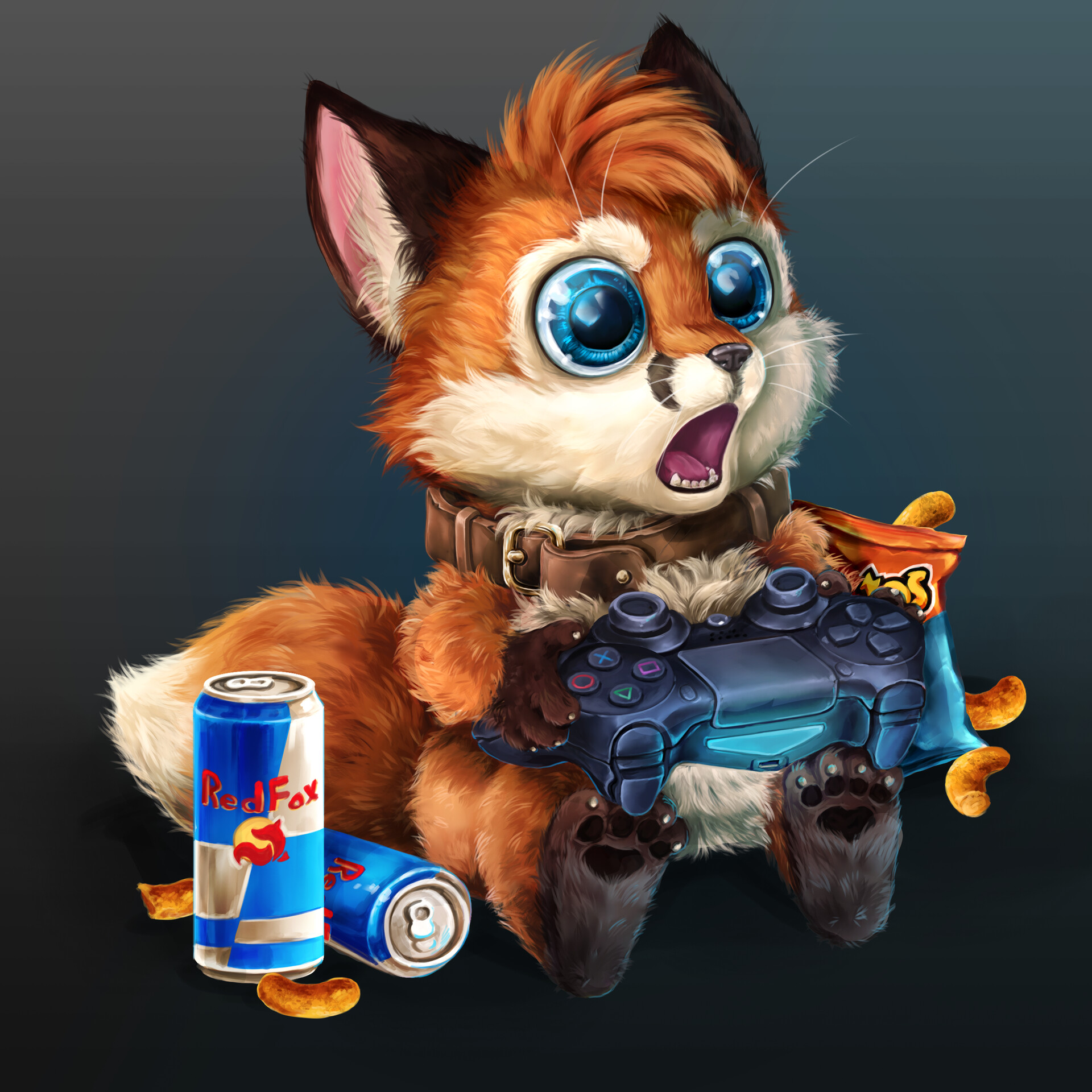 ArtStation Gamer Fox