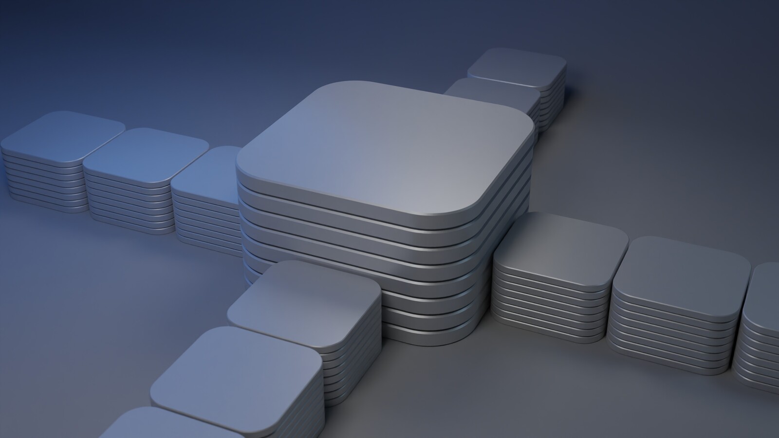 abstract 3d plates.