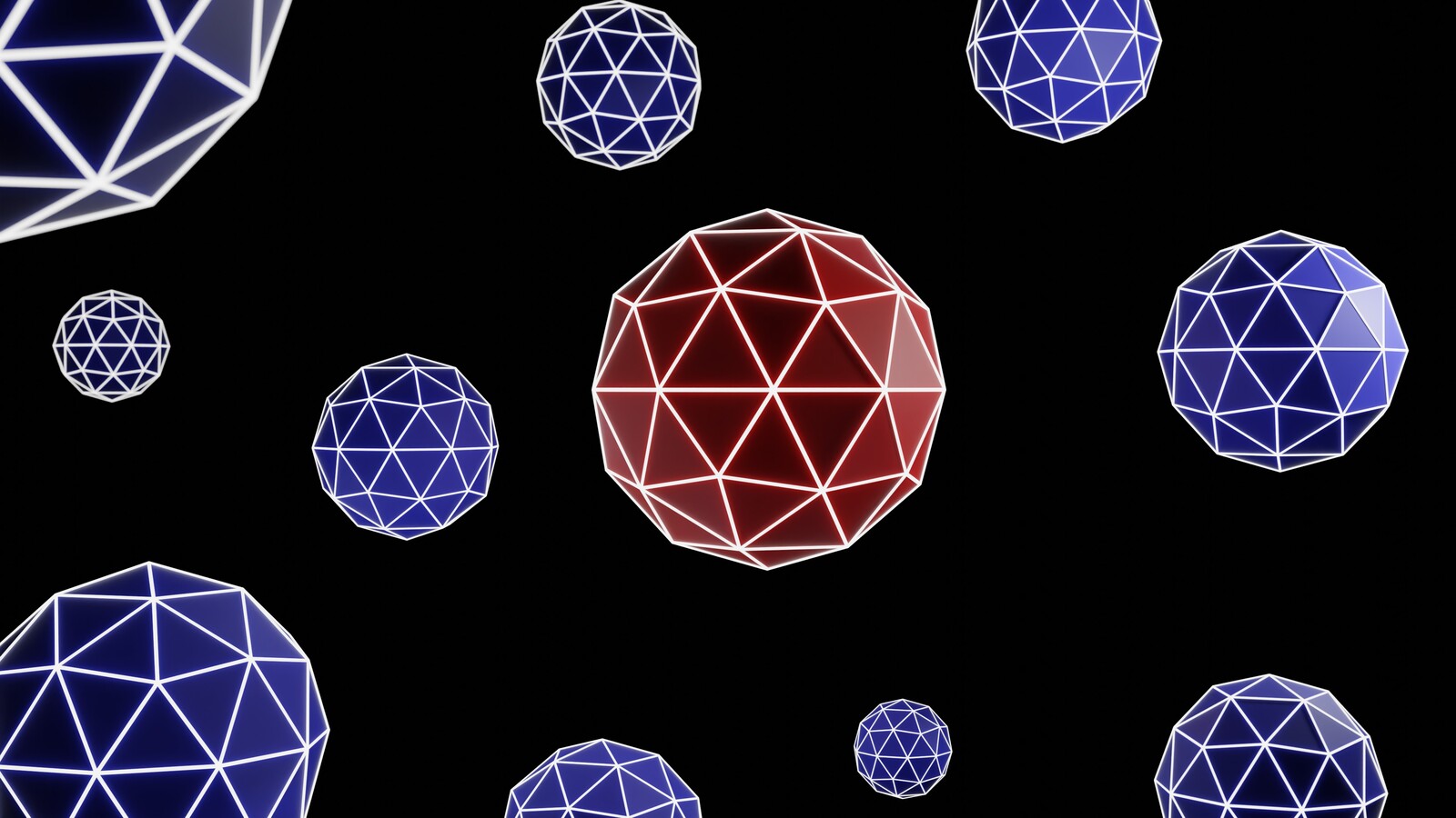 abstract sharp geometric objects.