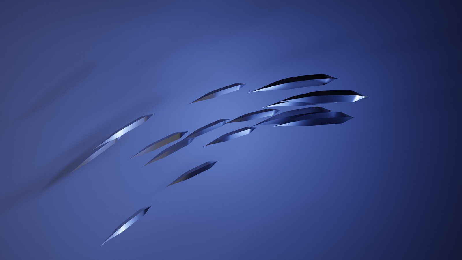 abstract sharp geometric objects.