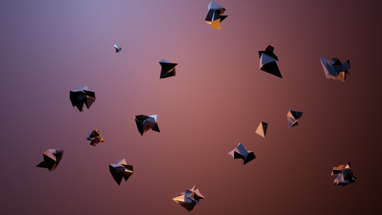 abstract sharp geometric objects.