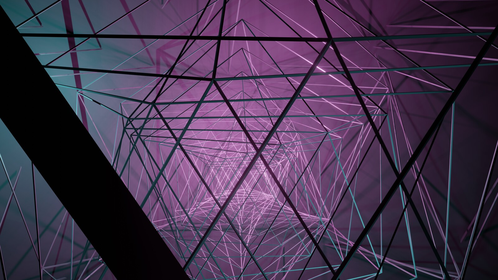 abstract sharp geometric objects.