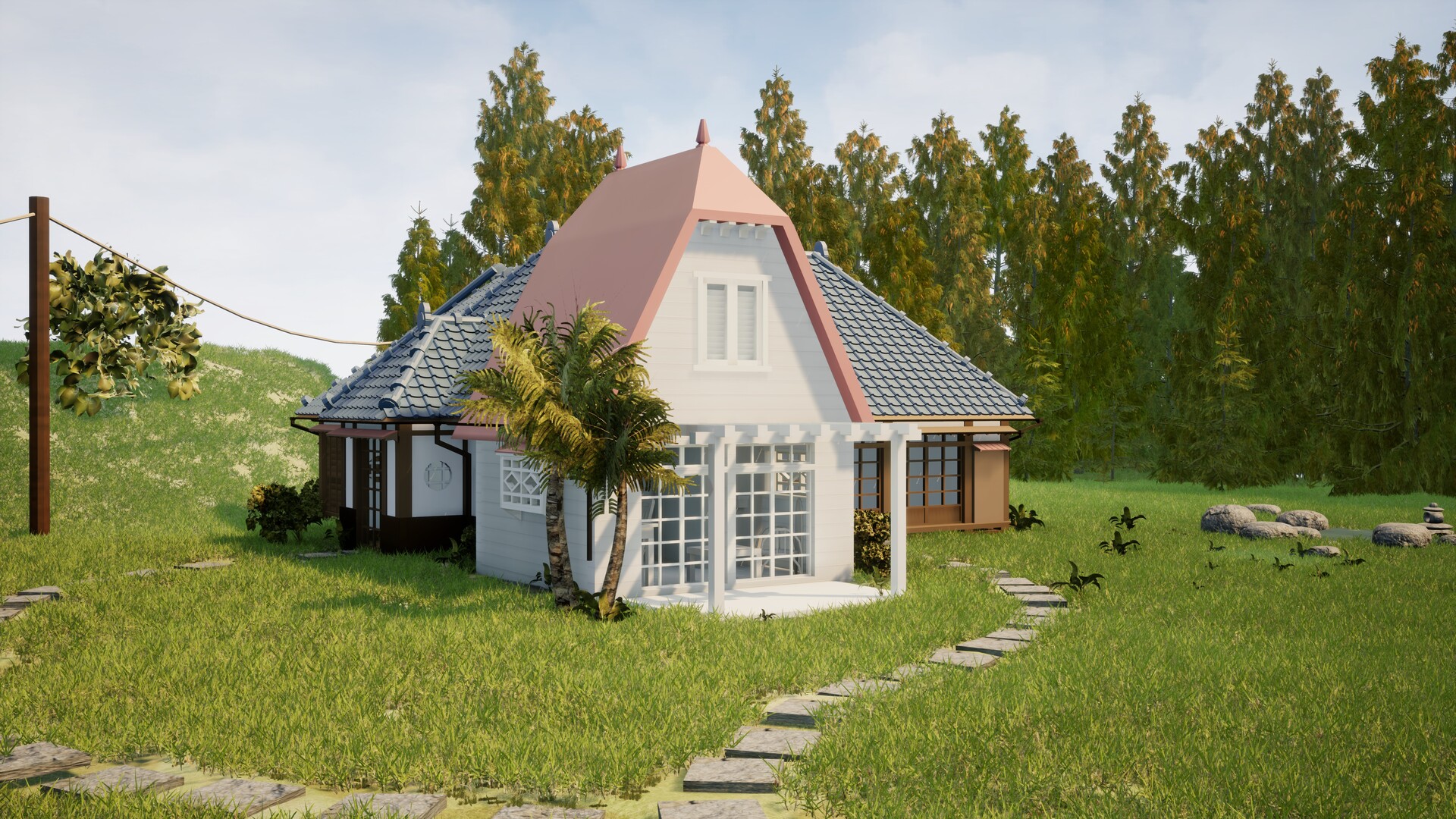 Artstation Wip My Neighbour Totoro House