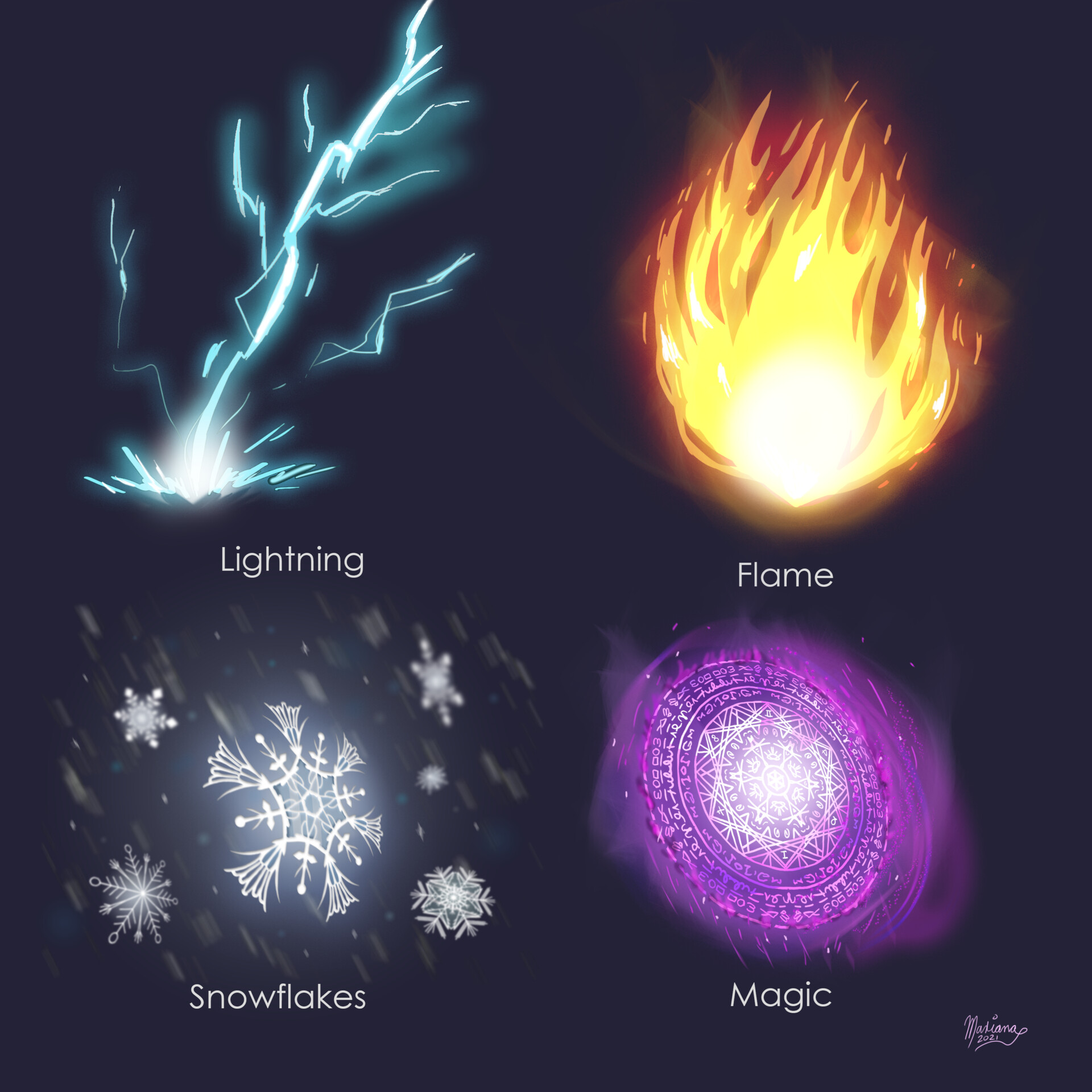 ArtStation - Magical and elemental effects