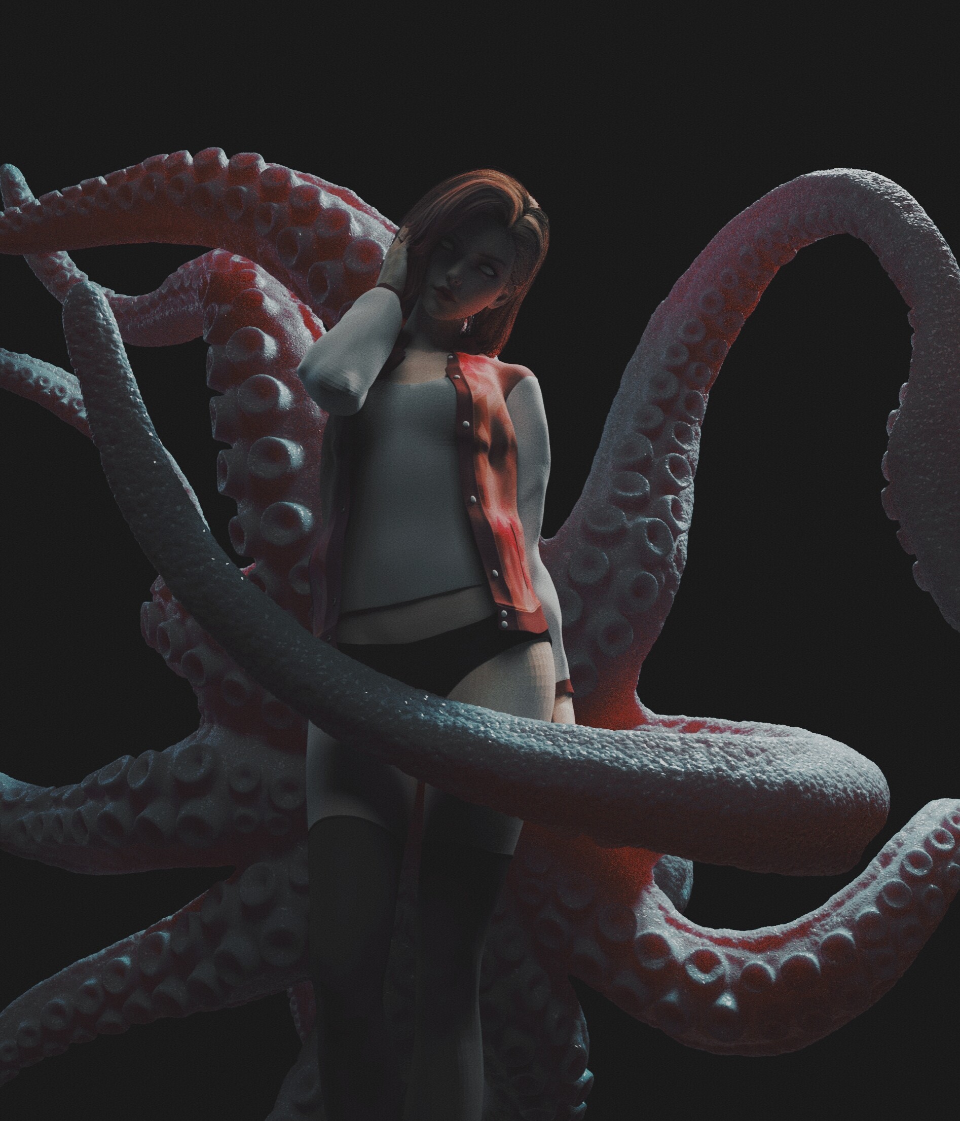Artstation 触手女