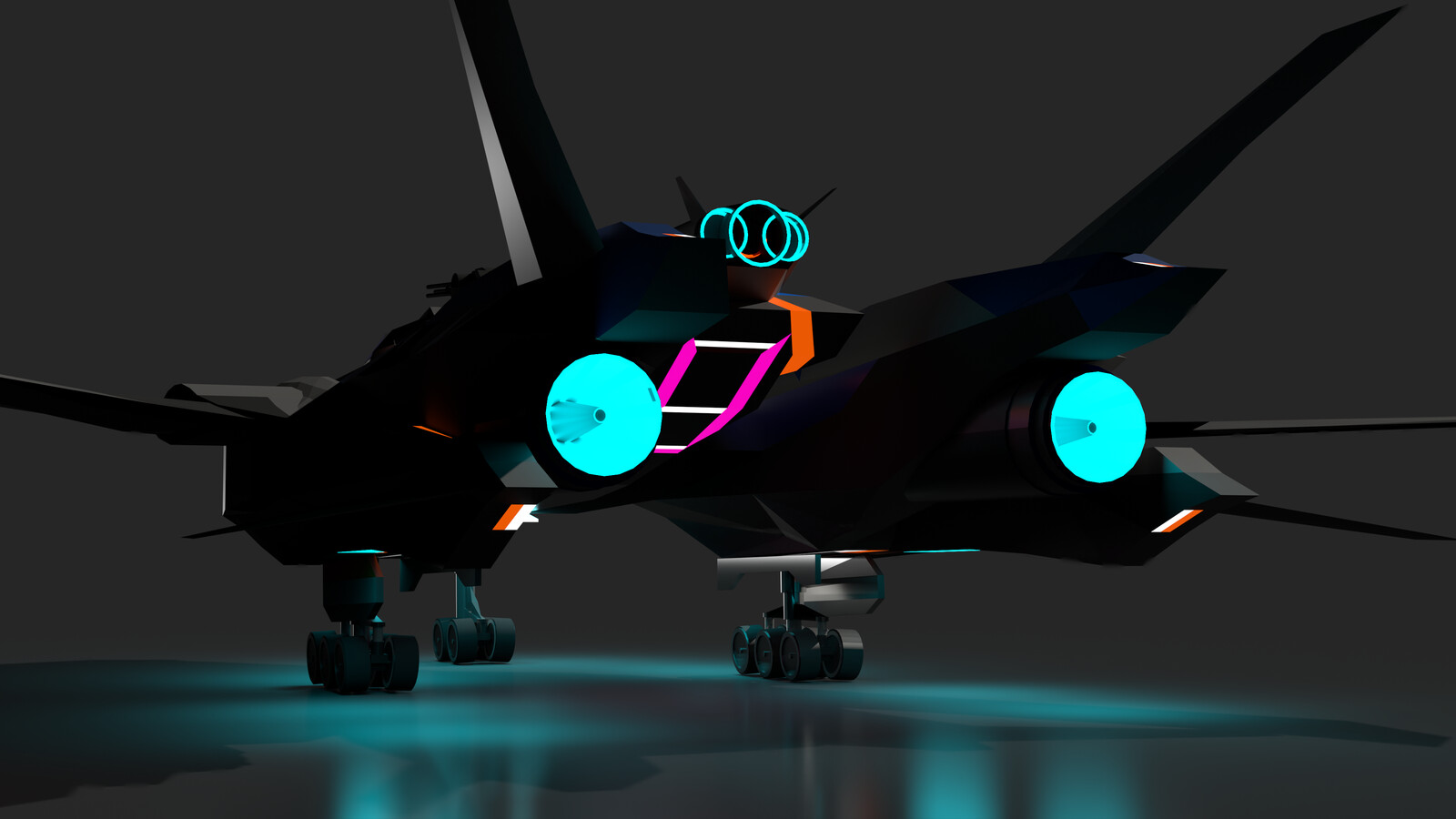 Aft with Wings Swept