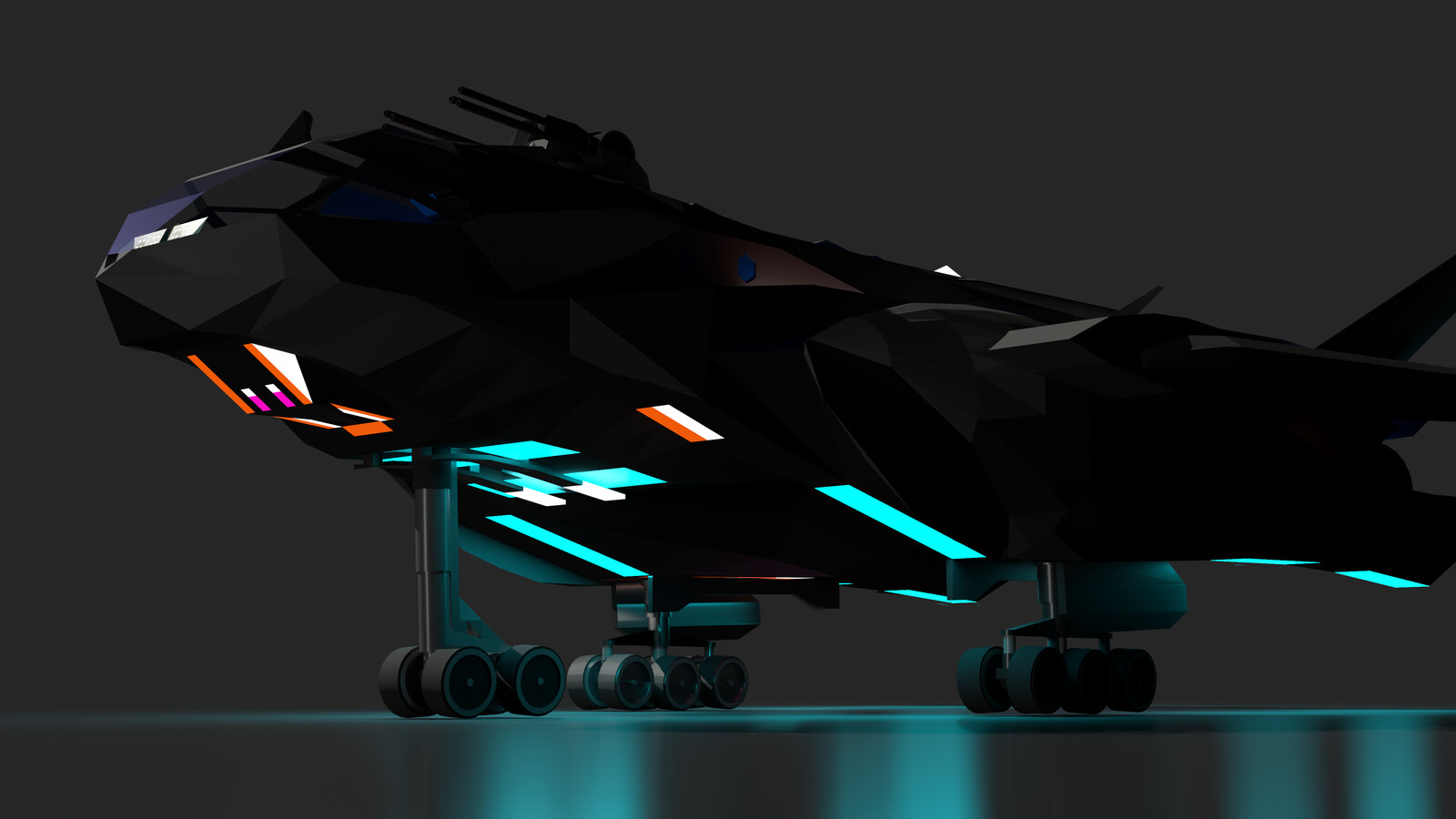 Starboard with Wings Swept