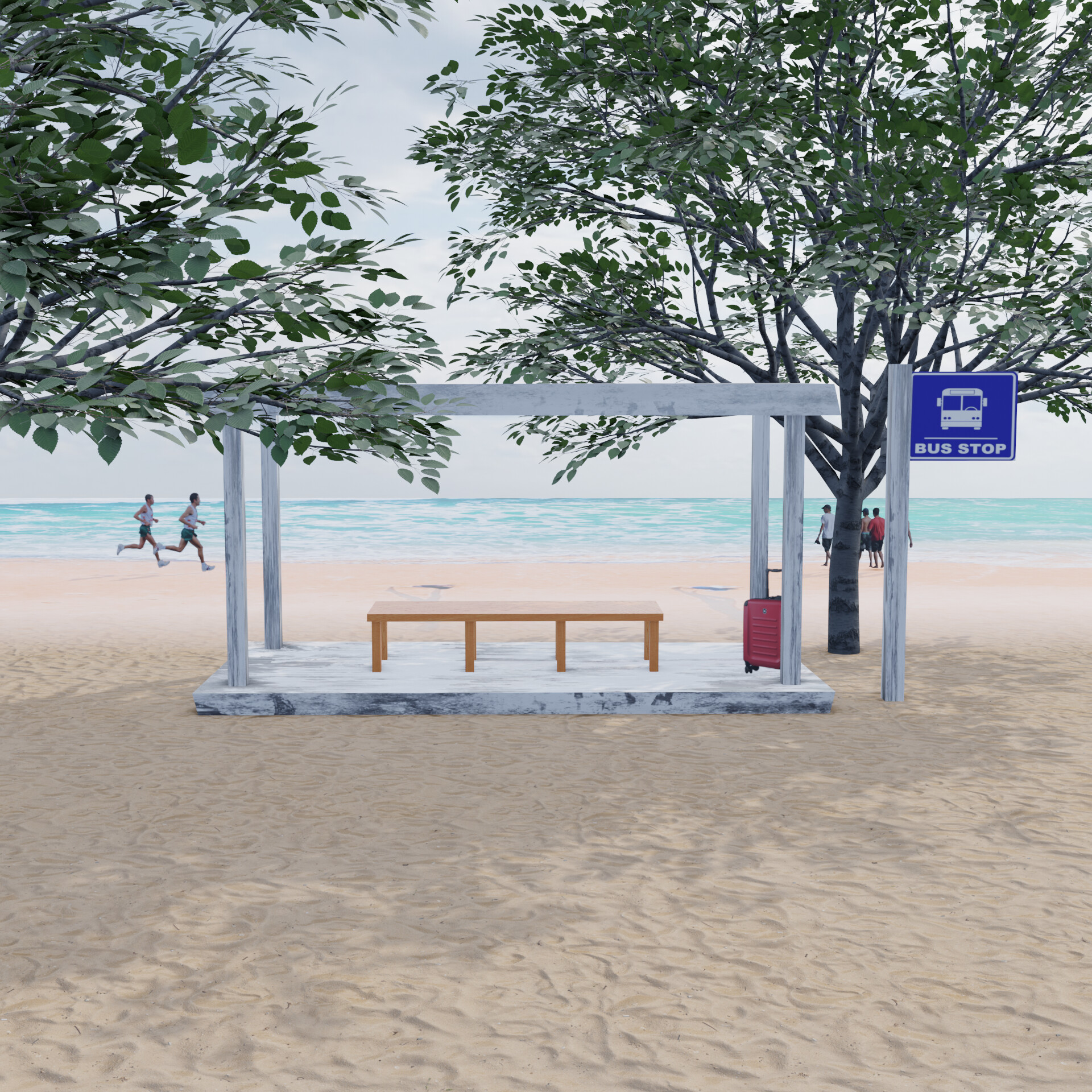 ArtStation Blender Beach artwork