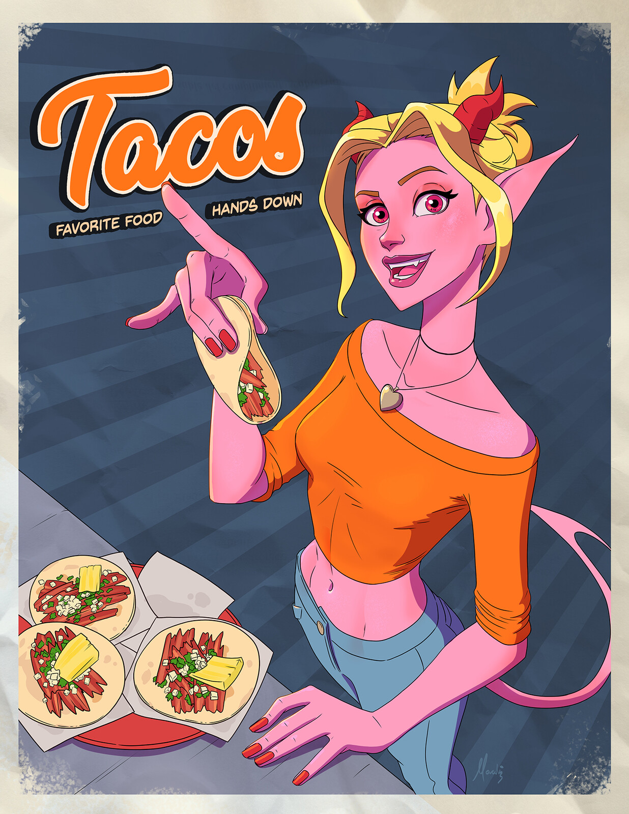 She loves Tacos!