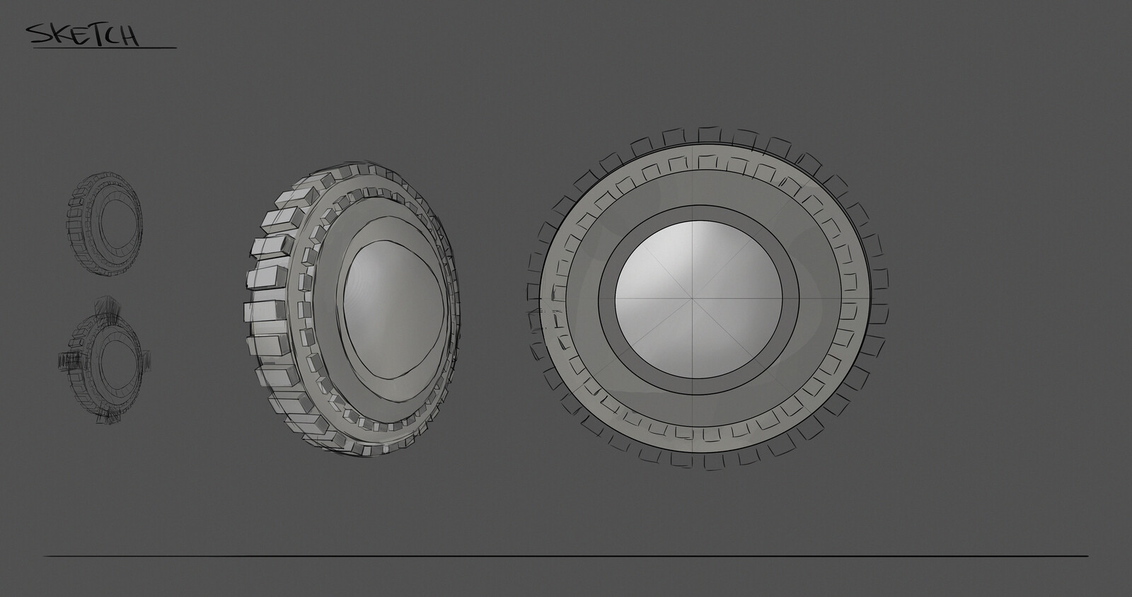 spaceship sketch study
