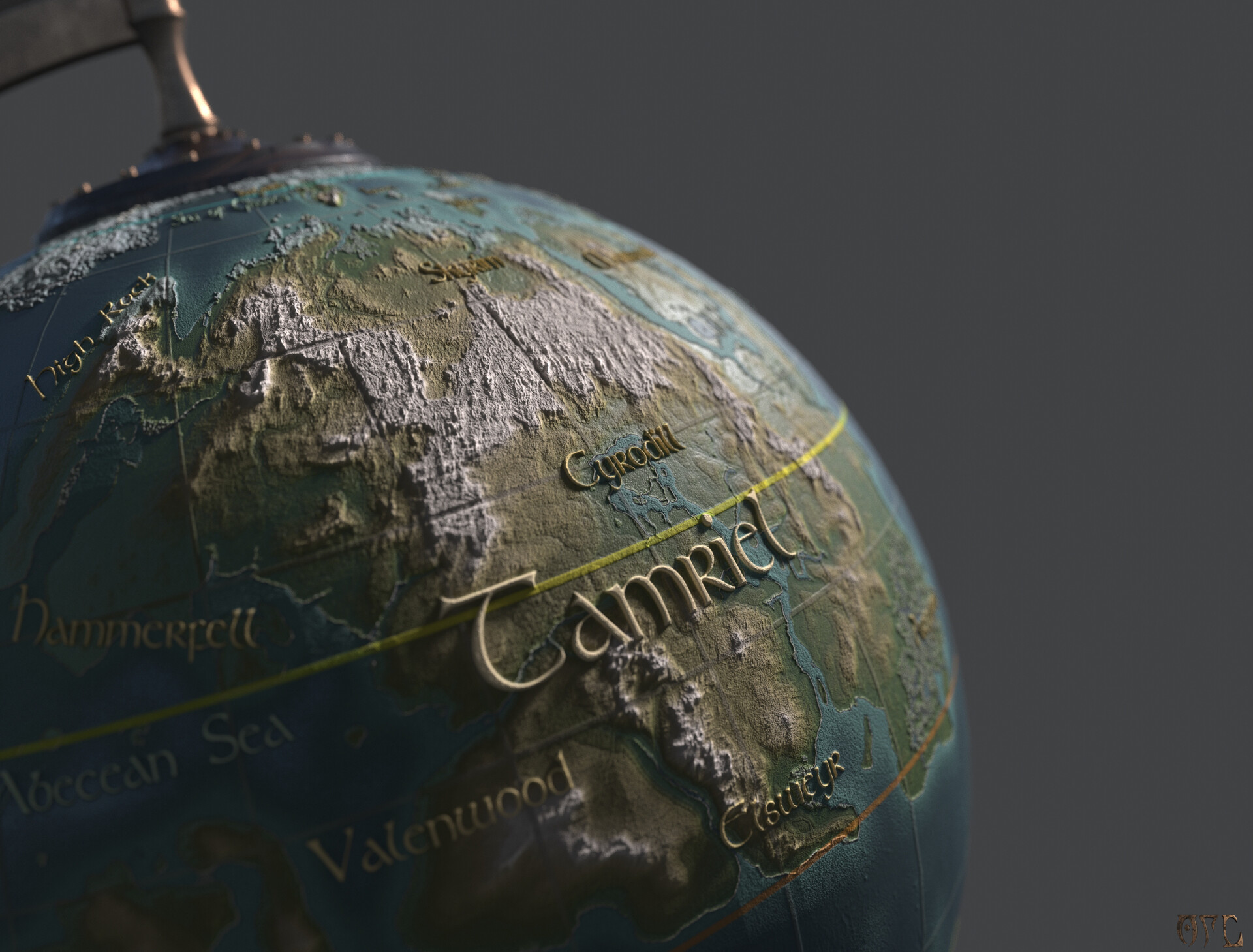 ArtStation Globe of Nirn