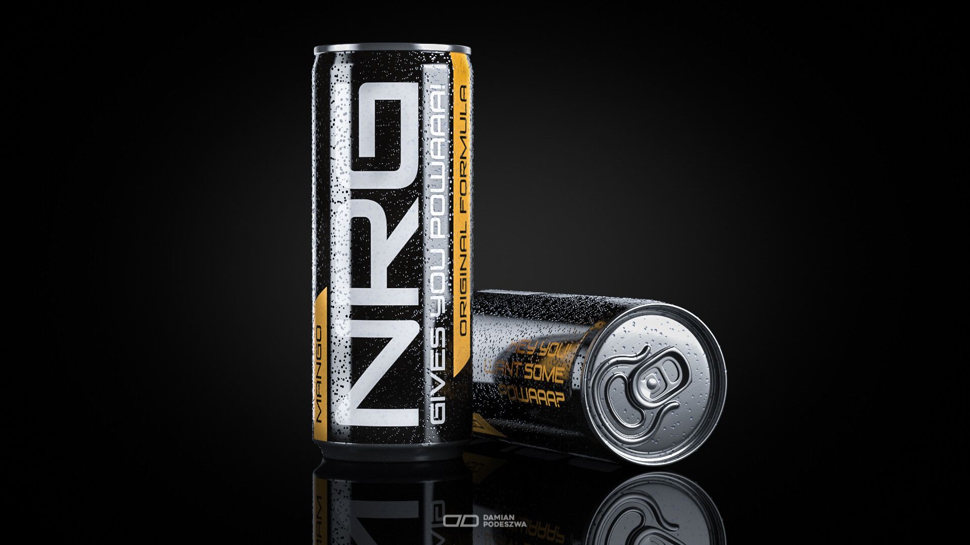 ArtStation NRG Energy Drink Packshot