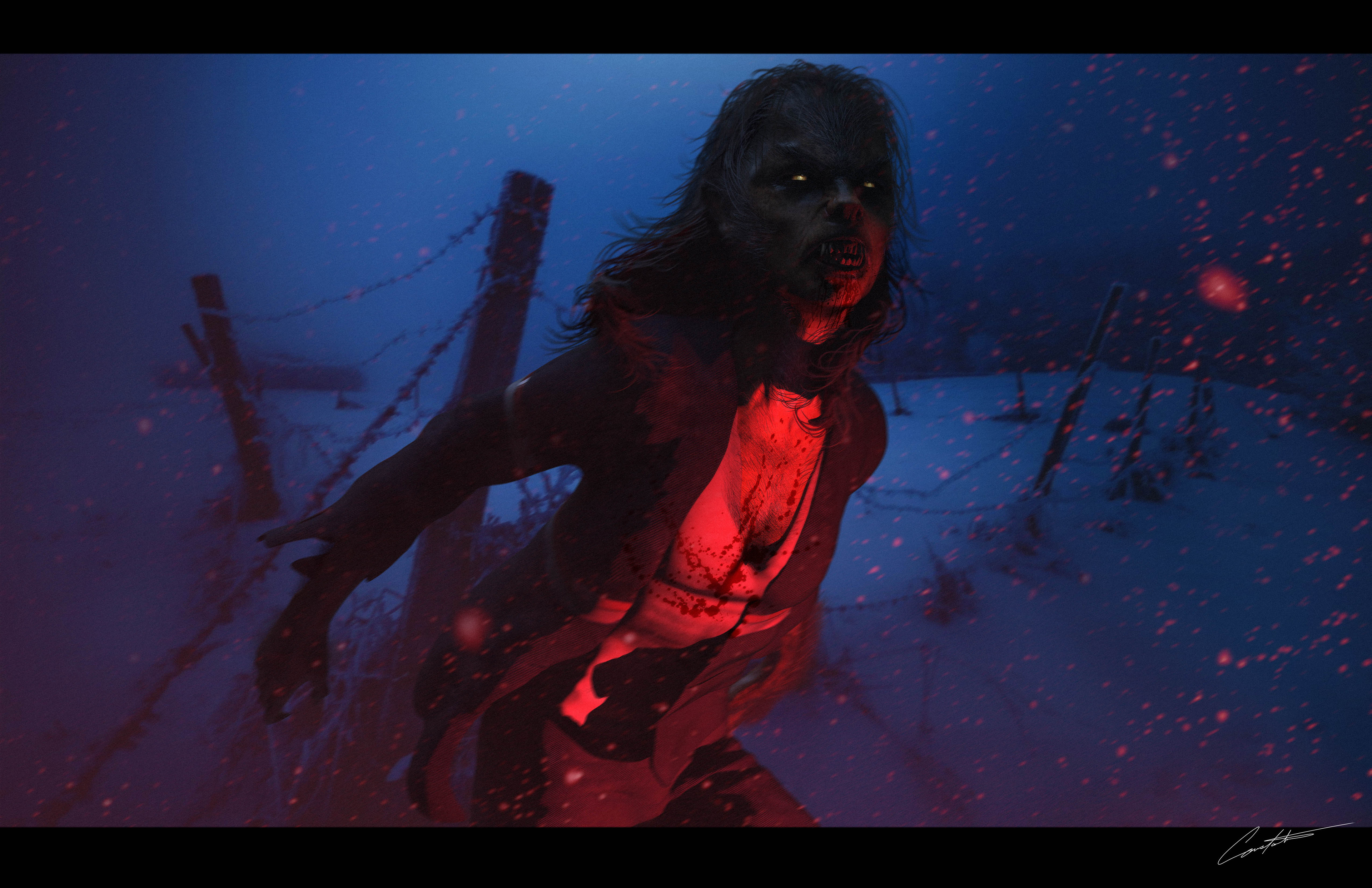 Werewolf female make up designs