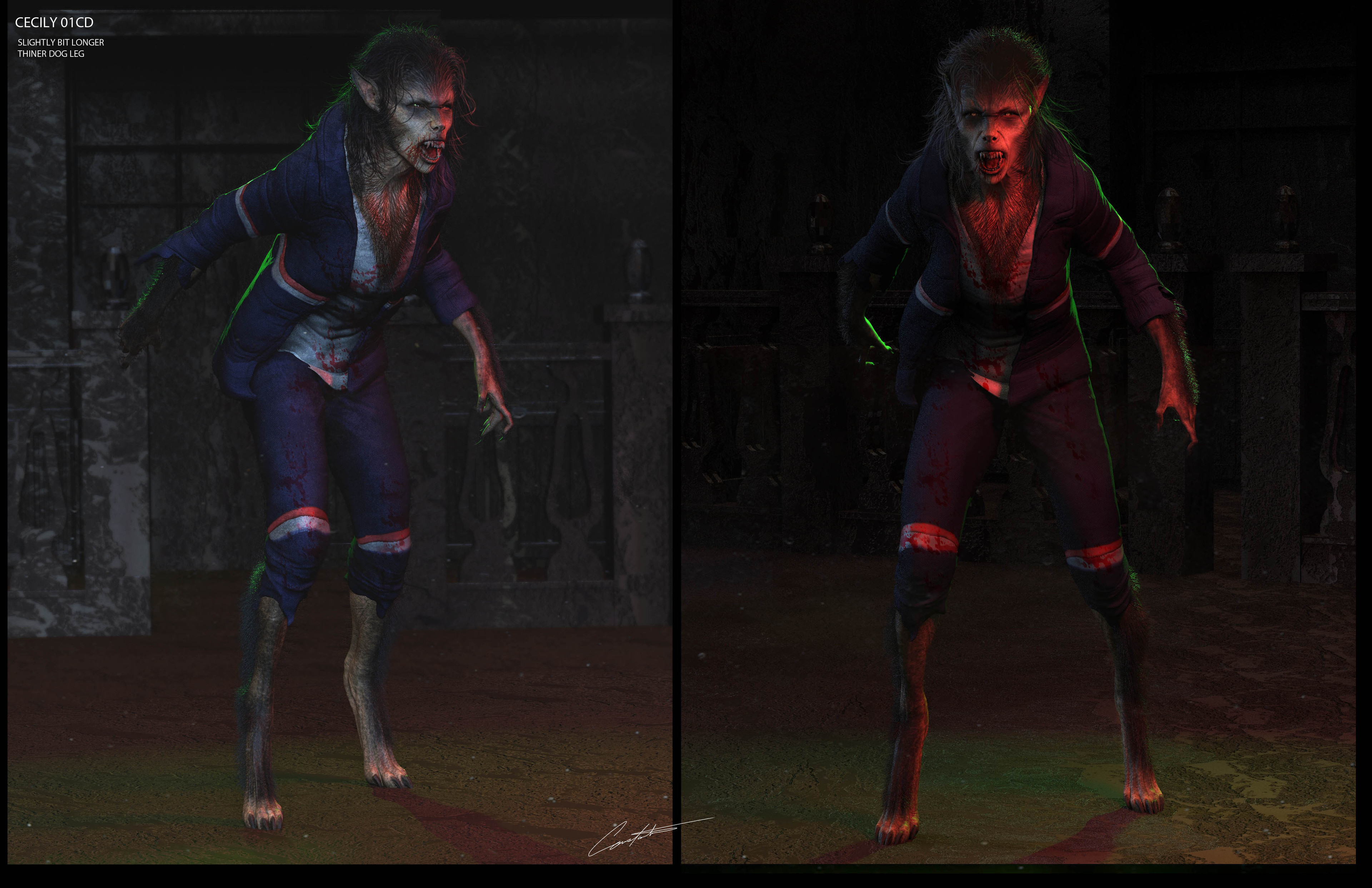werewolf female design