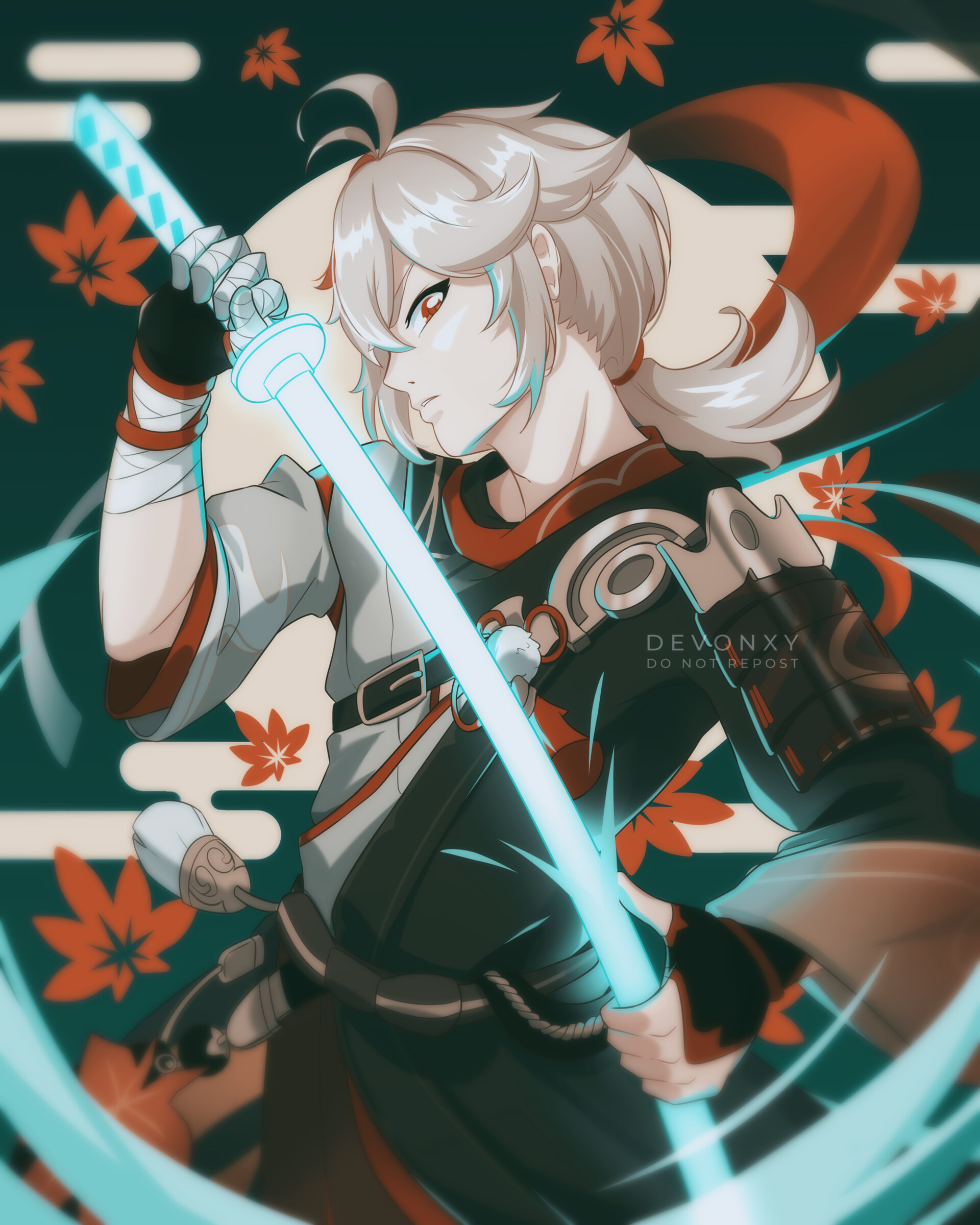 ArtStation Kaedehara Kazuha Birthday Art