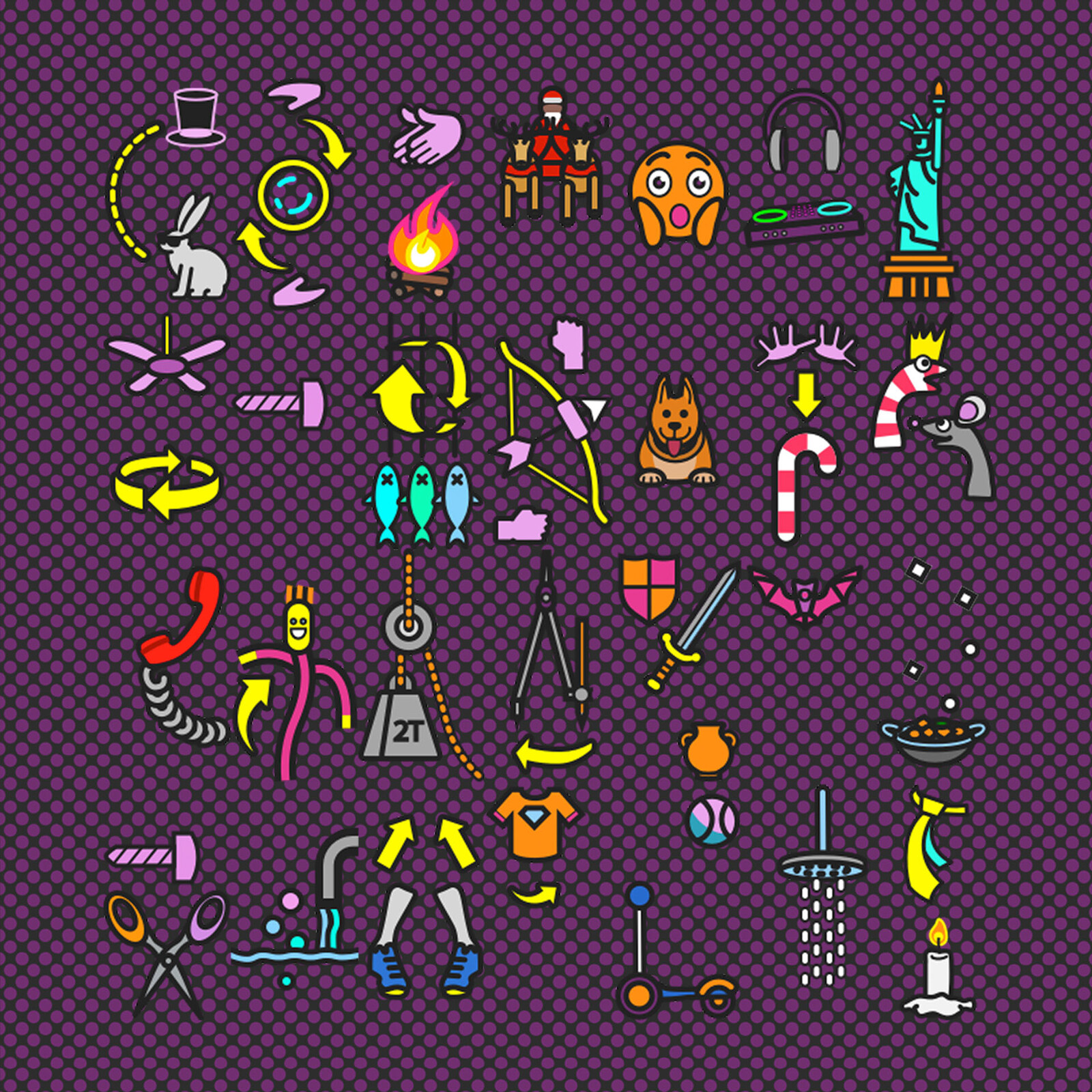 There are about 300 move metaphor icons on the app here are my favorites 