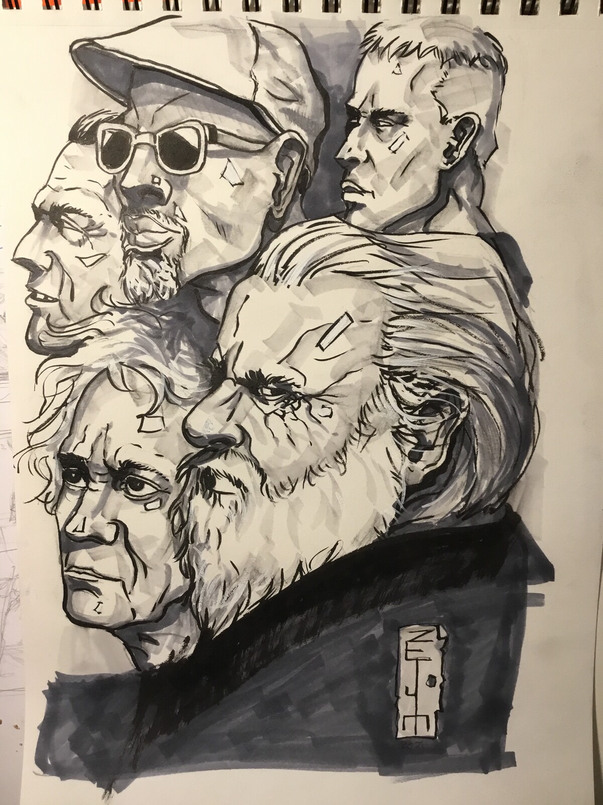 Sketches portraits
