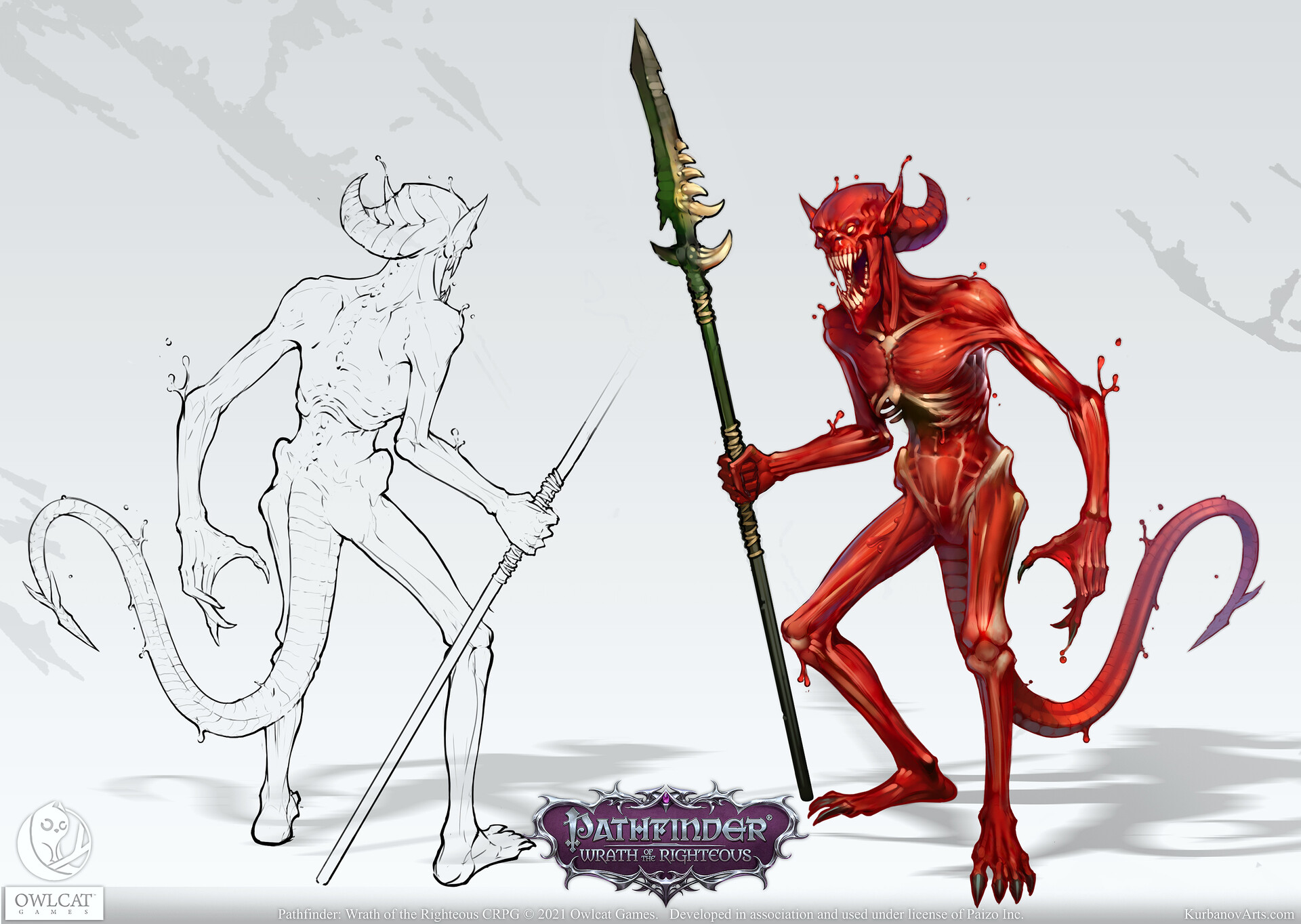 ArtStation - Pathfinder: Wrath of the Righteous - Babau Demon