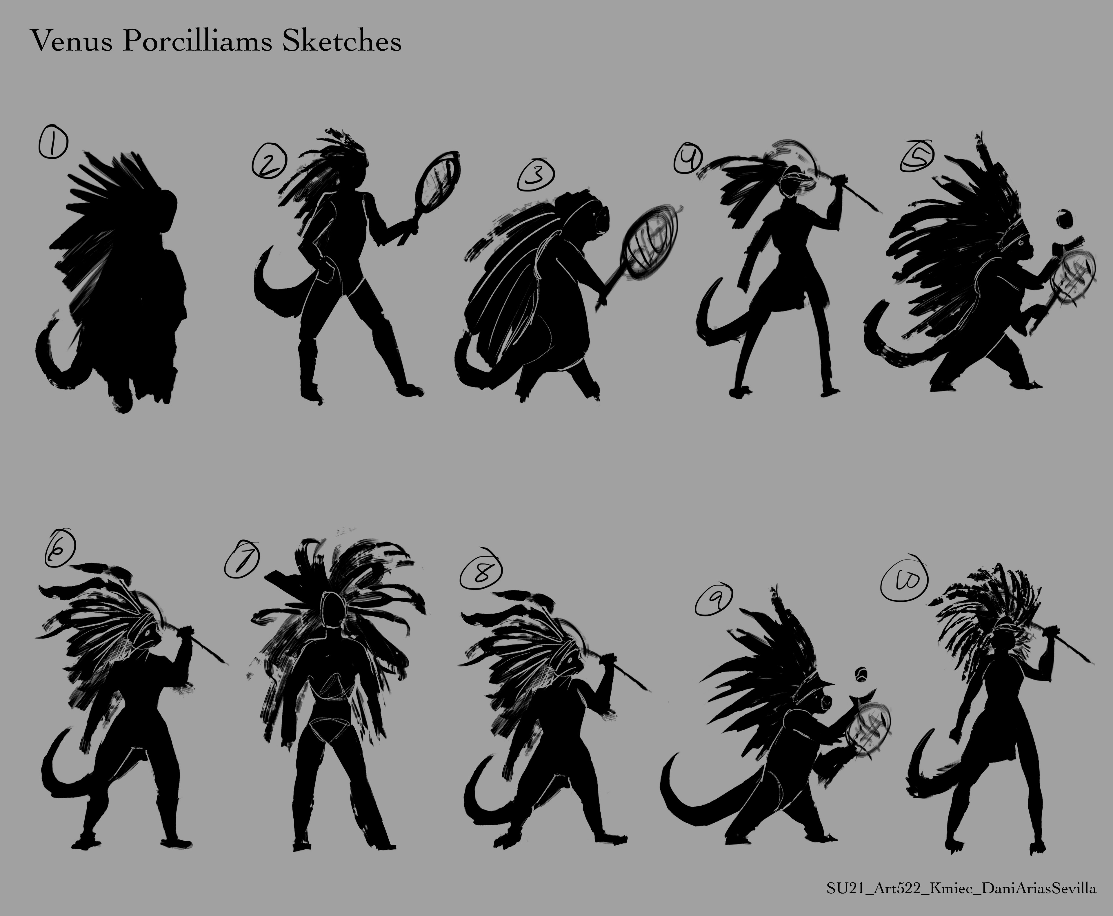 Silhouettes.