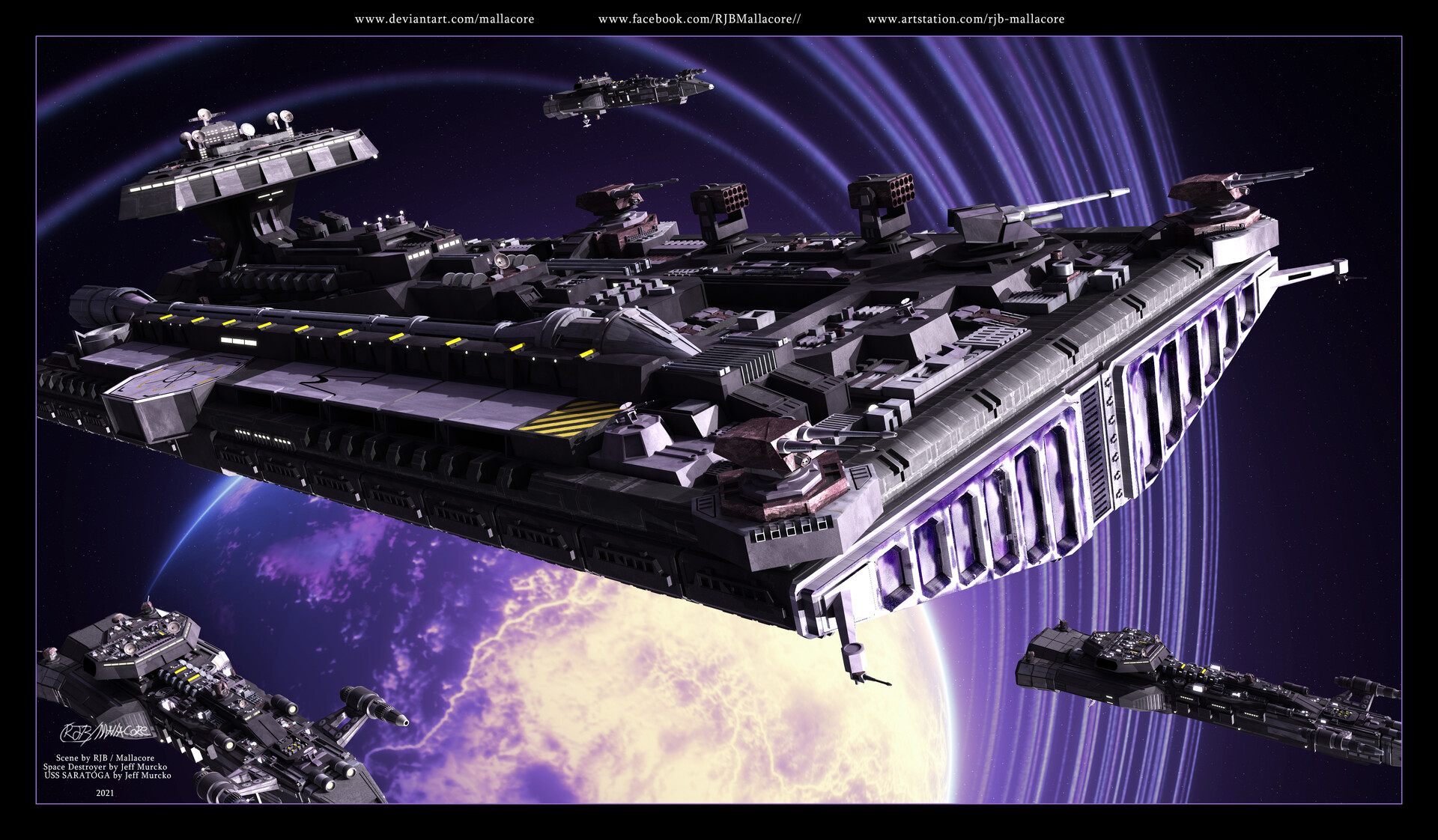 ArtStation Space Above and Beyond Fleet 4 2021