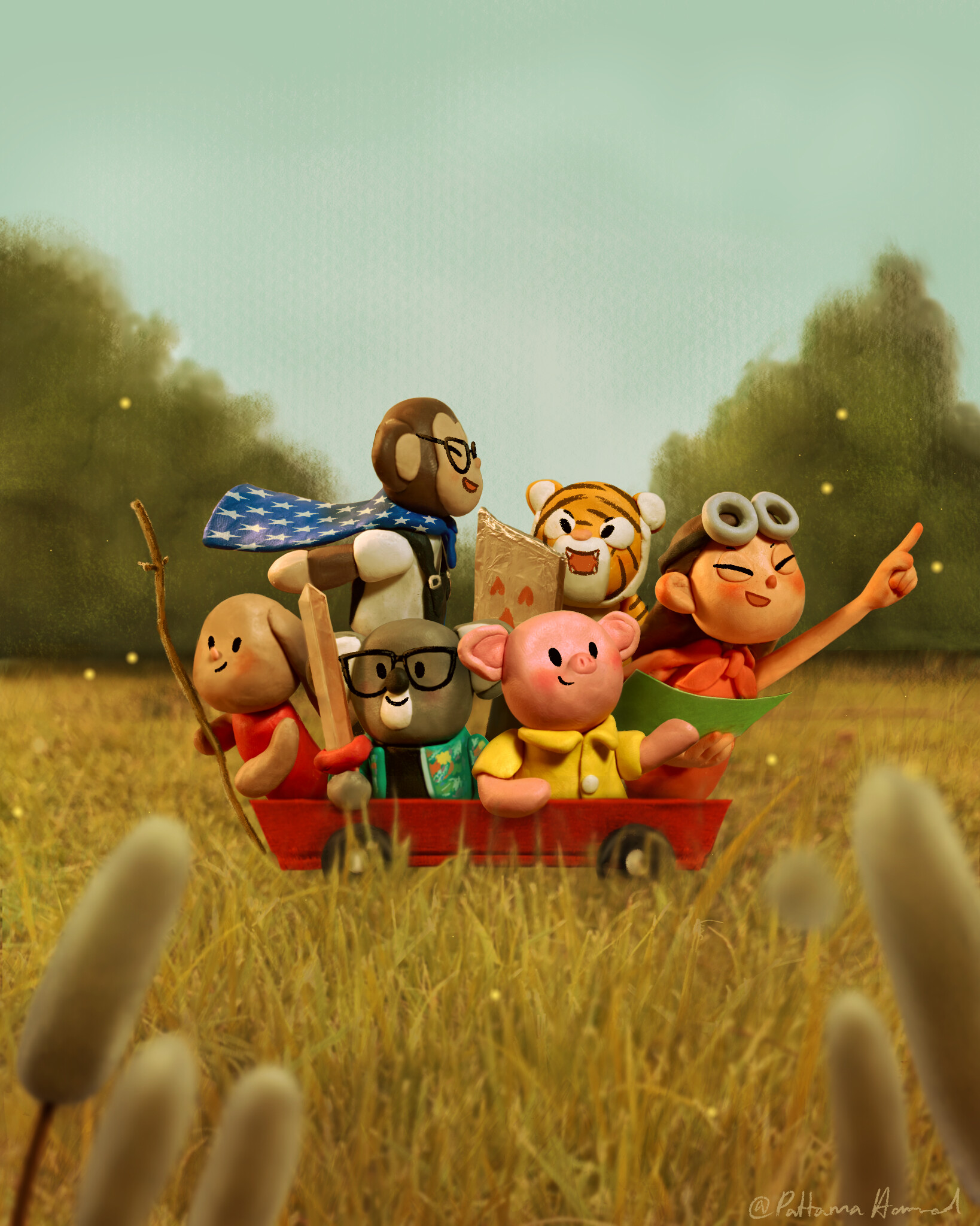 ArtStation "Willow" by The QTip Bandits Clay Illustration Fan Art