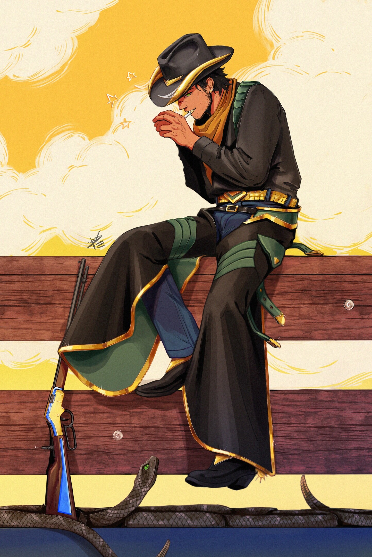 ArtStation Cowboy Loki (fan art) / Ковбой Локи (фанарт)