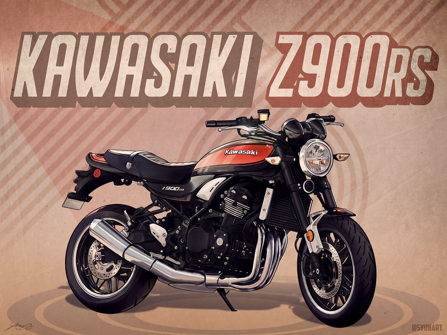 ArtStation - Kawasaki Z900