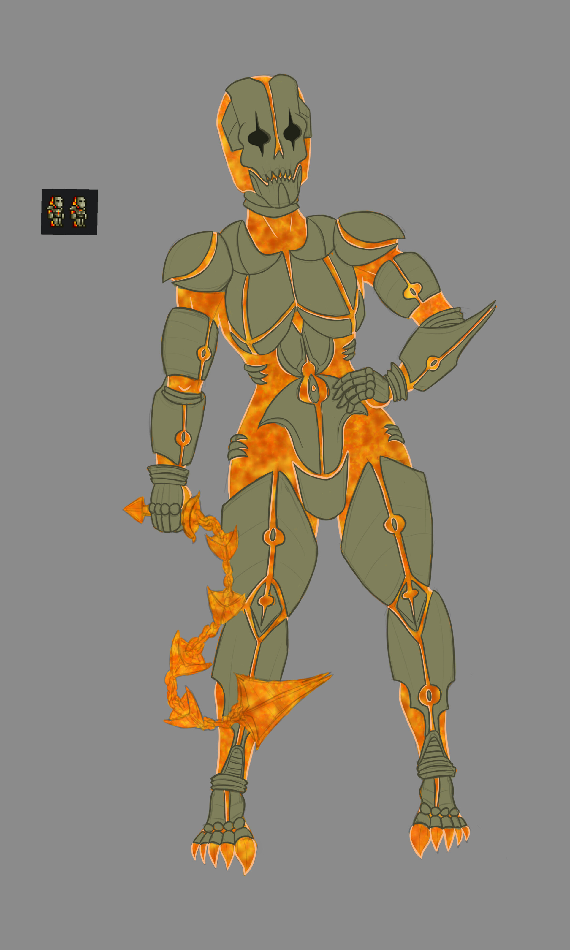 ArtStation Terraria Molten Armor