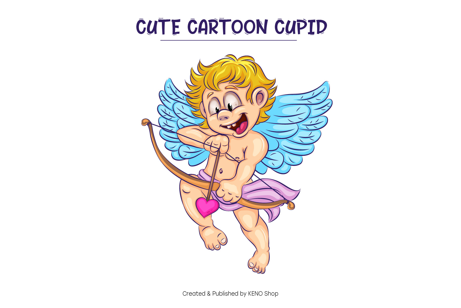 ArtStation - Cute cartoon cupid.