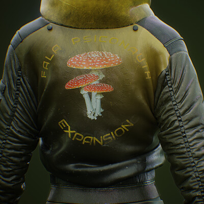 Cyberpunk bomber jacket