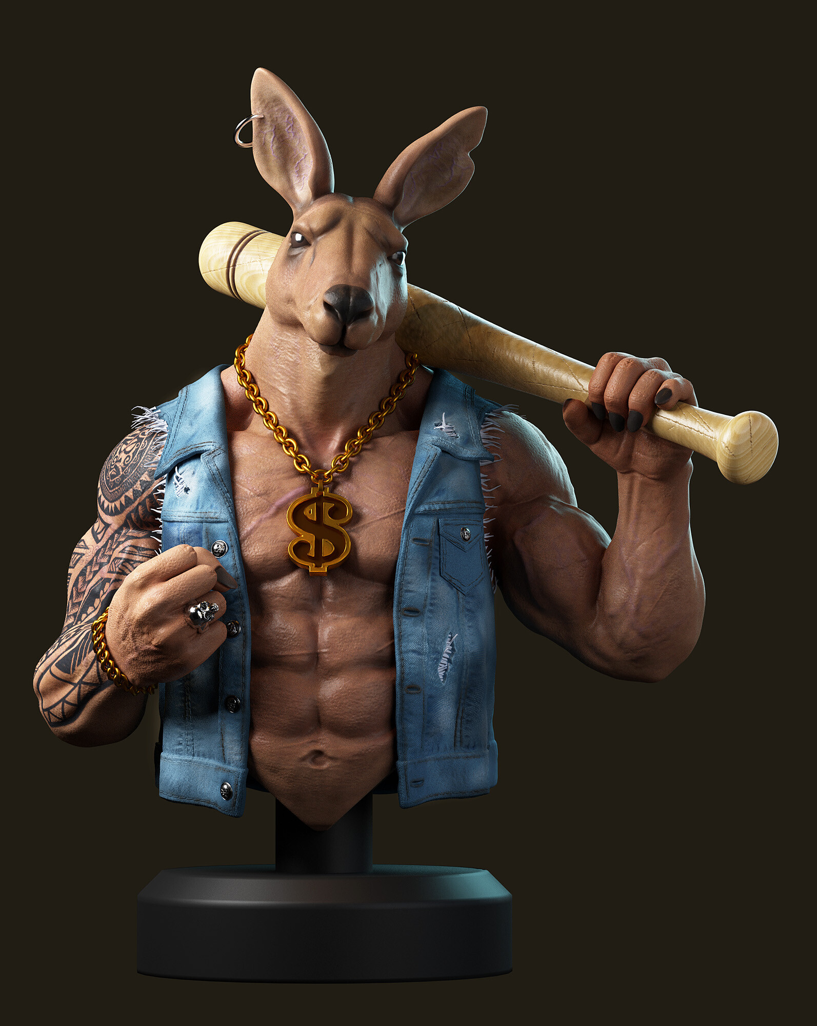 ArtStation Gangster Kangaroo