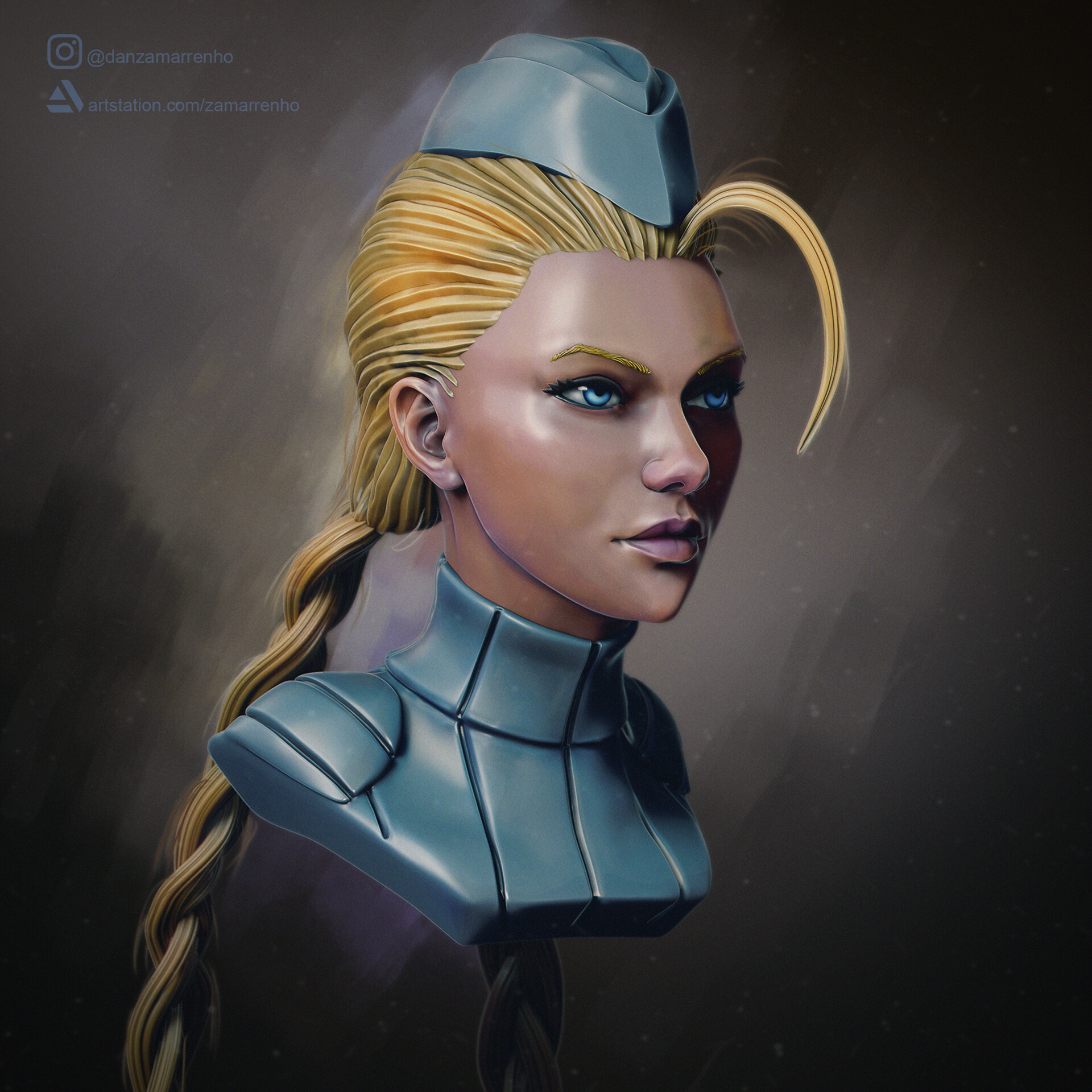 ArtStation - Cammy Bust (Street Fighter)