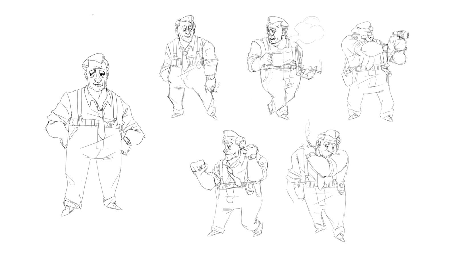 Detective's Attitude and posing